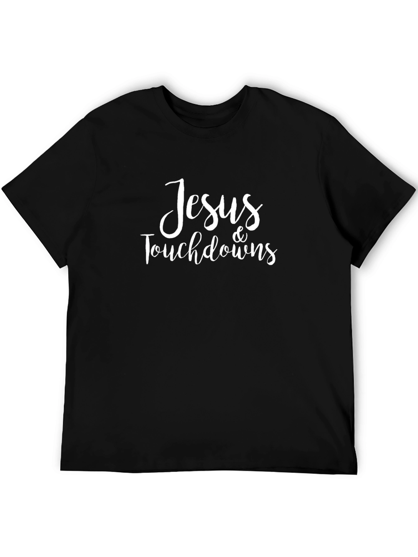 Jesus & Touchdowns Black Graphic Tee