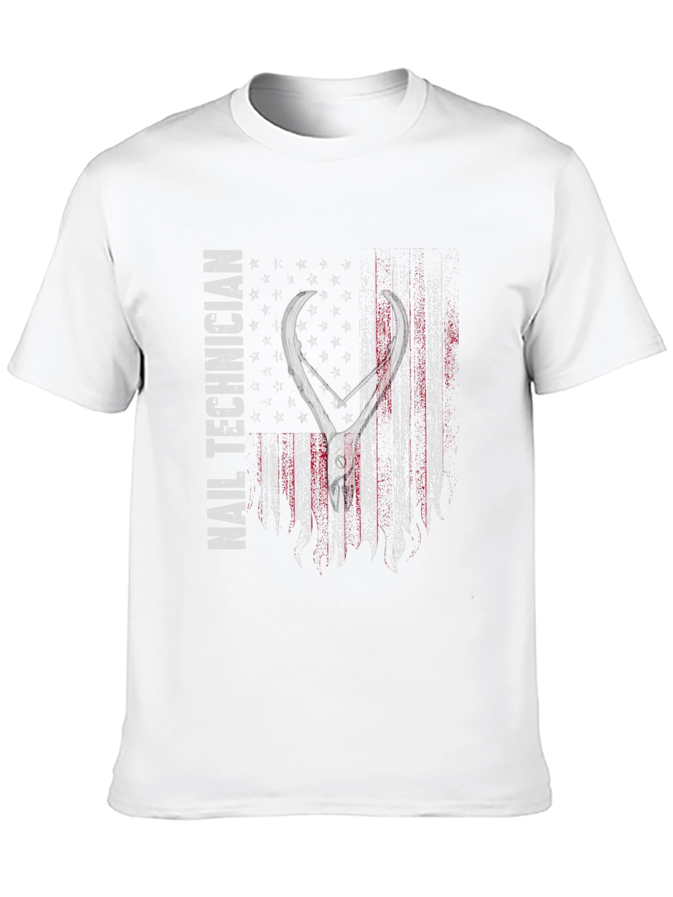 Nail Technician American Flag T-Shirt