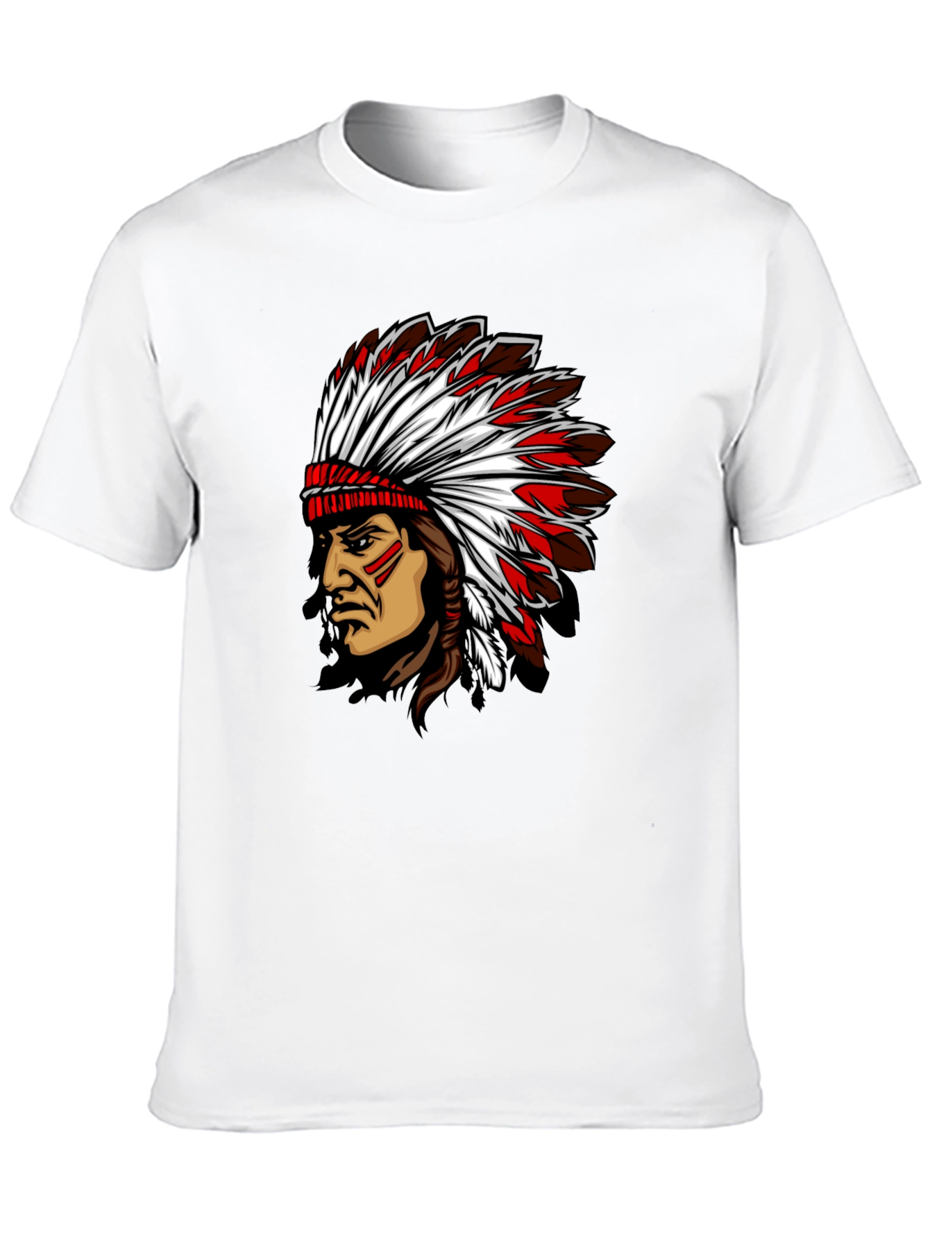 Indian Chief Graphic Black T-Shirt
