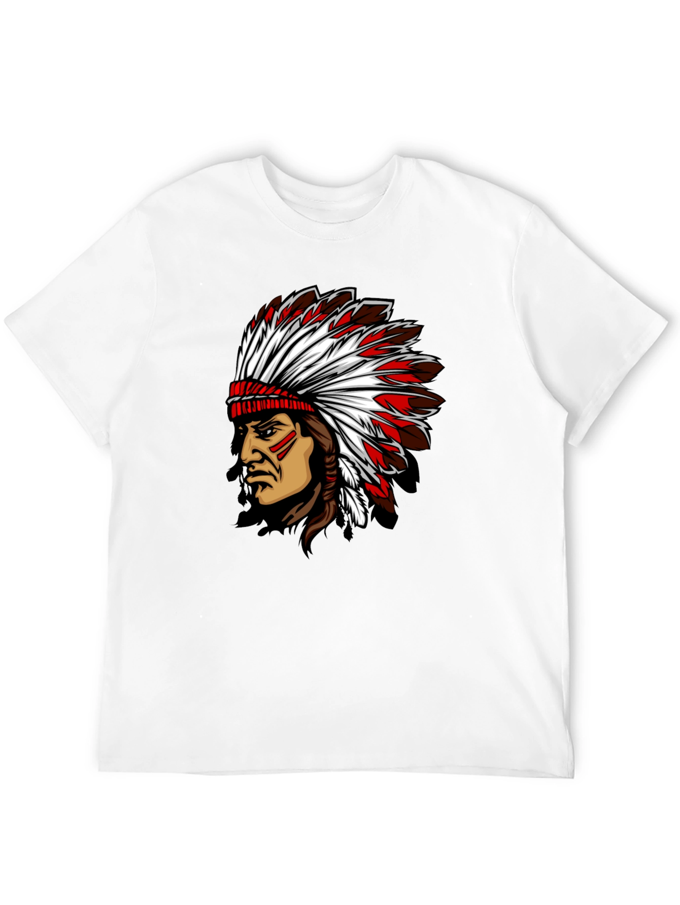 Indian Chief Graphic Black T-Shirt