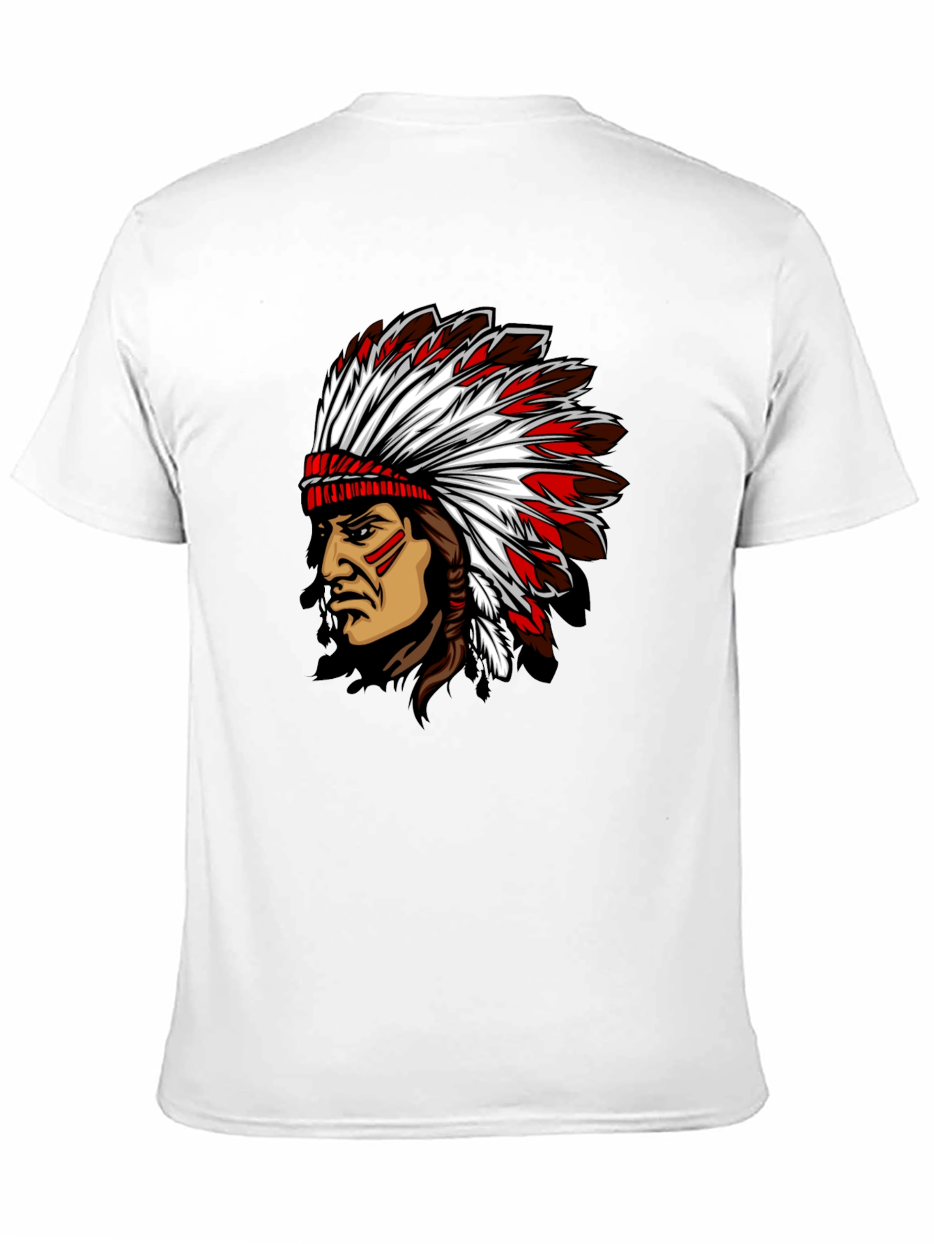 Indian Chief Graphic Black T-Shirt