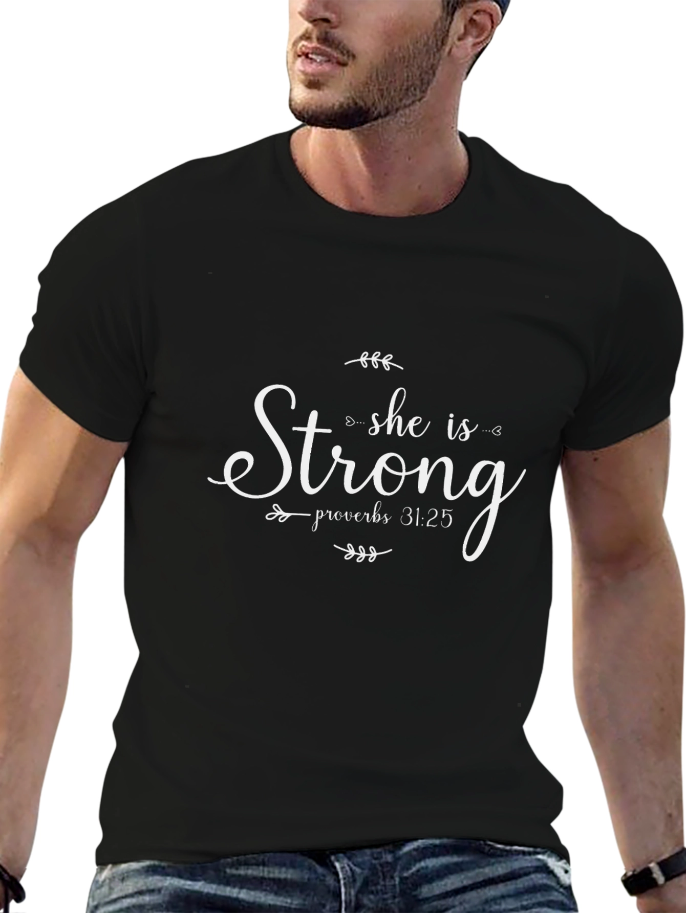 She is Strong Proverbs T-Shirt