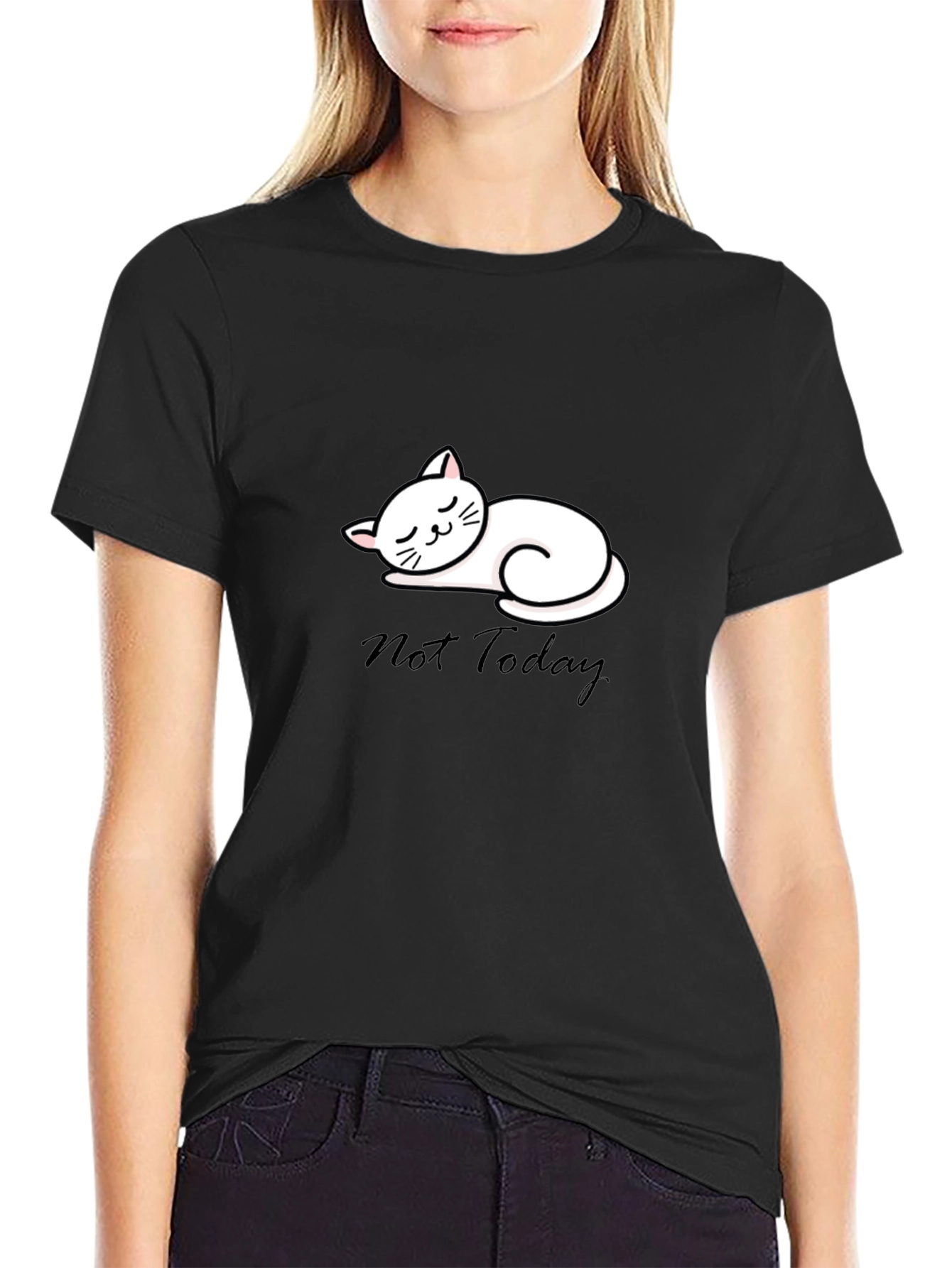 Not Today Cat Tee - Unisex Relaxed Fit