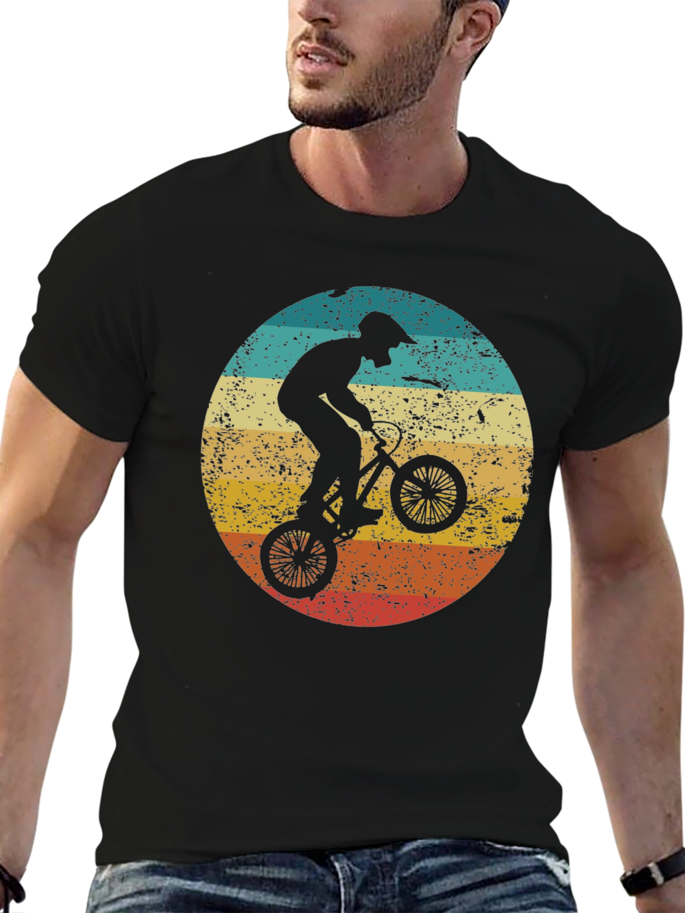 Retro BMX Rider Graphic Tee
