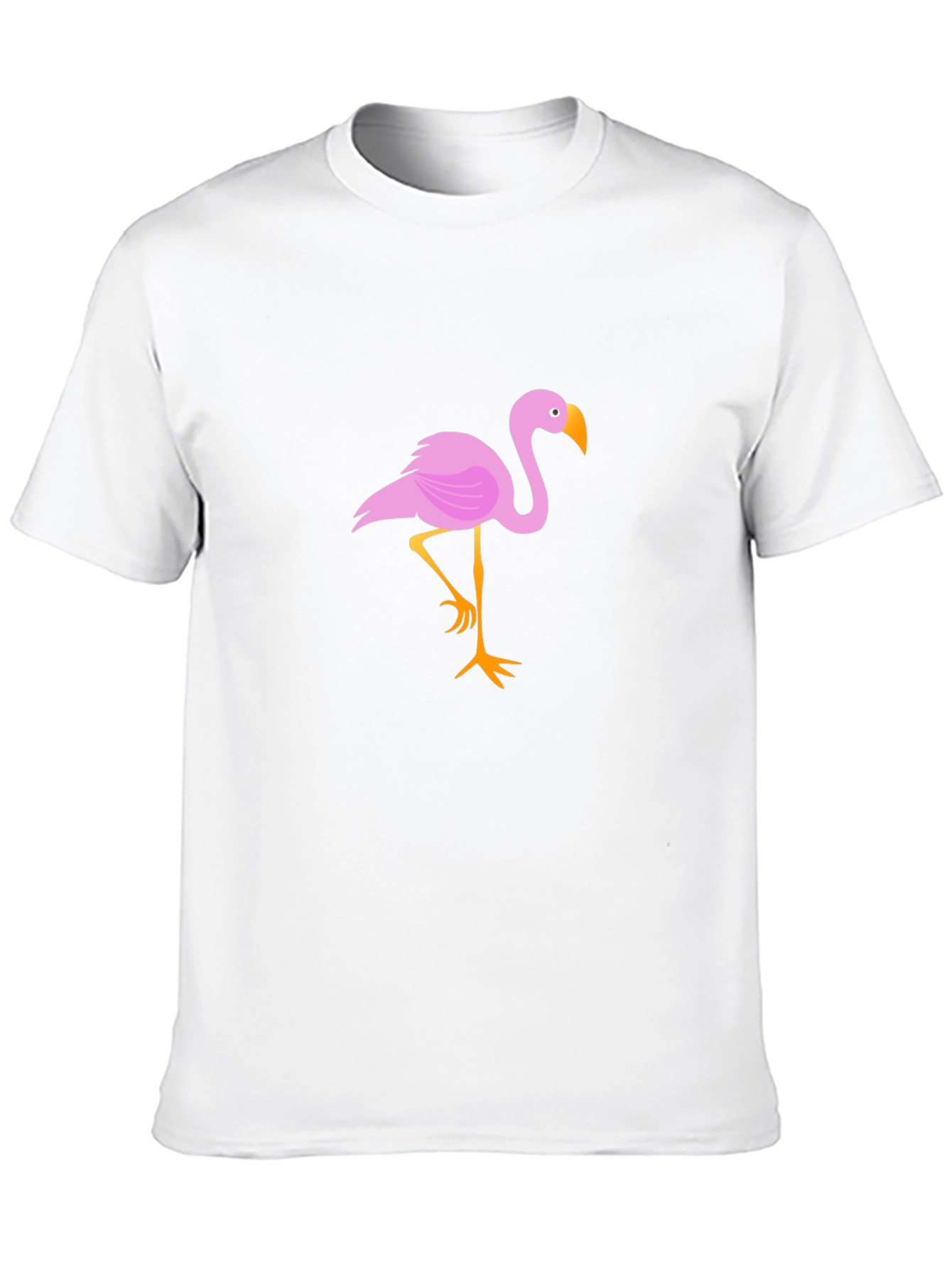 Flamingo Graphic Tee - Stylish Black Cotton T-Shirt