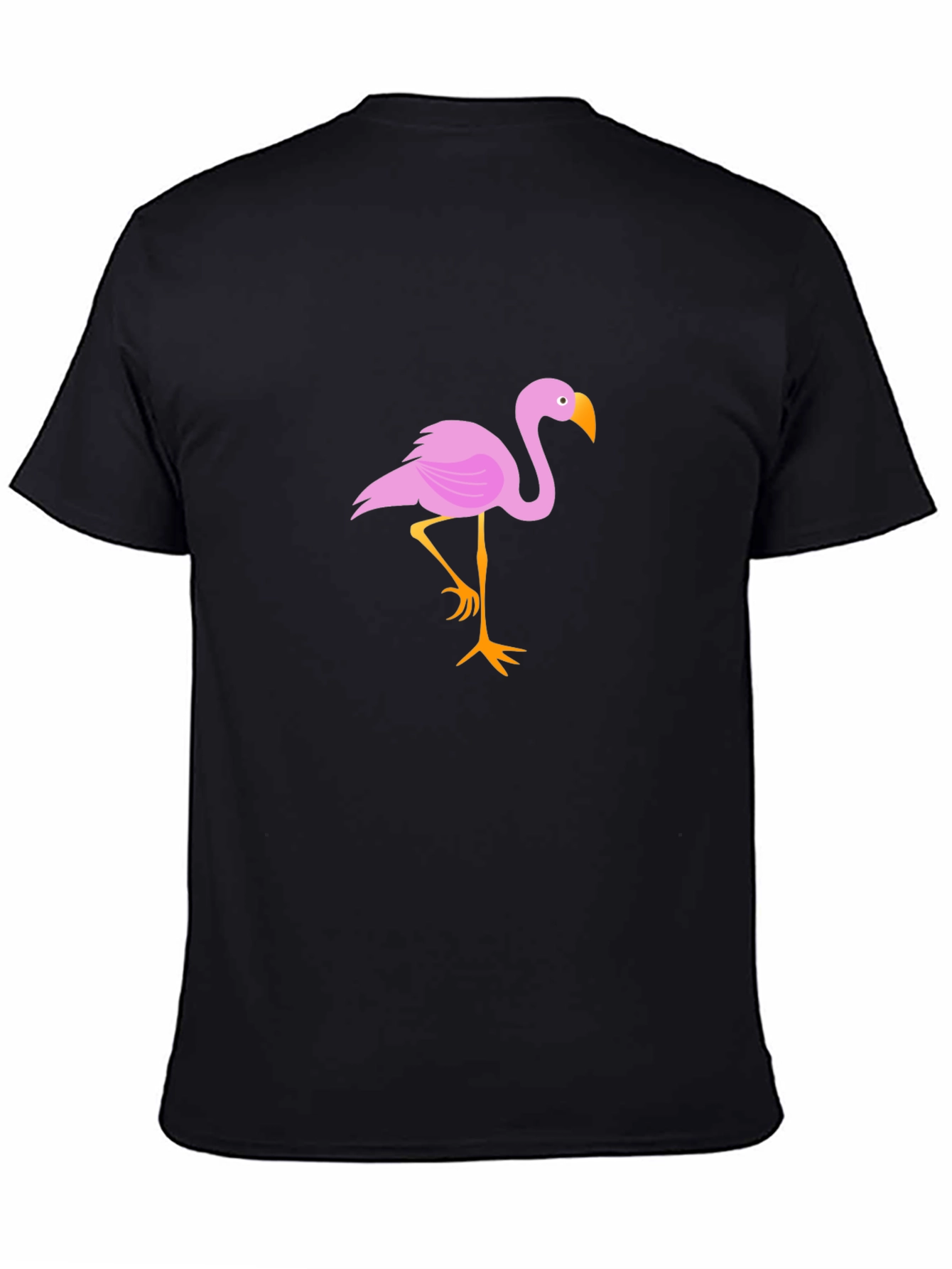 Flamingo Graphic Tee - Stylish Black Cotton T-Shirt