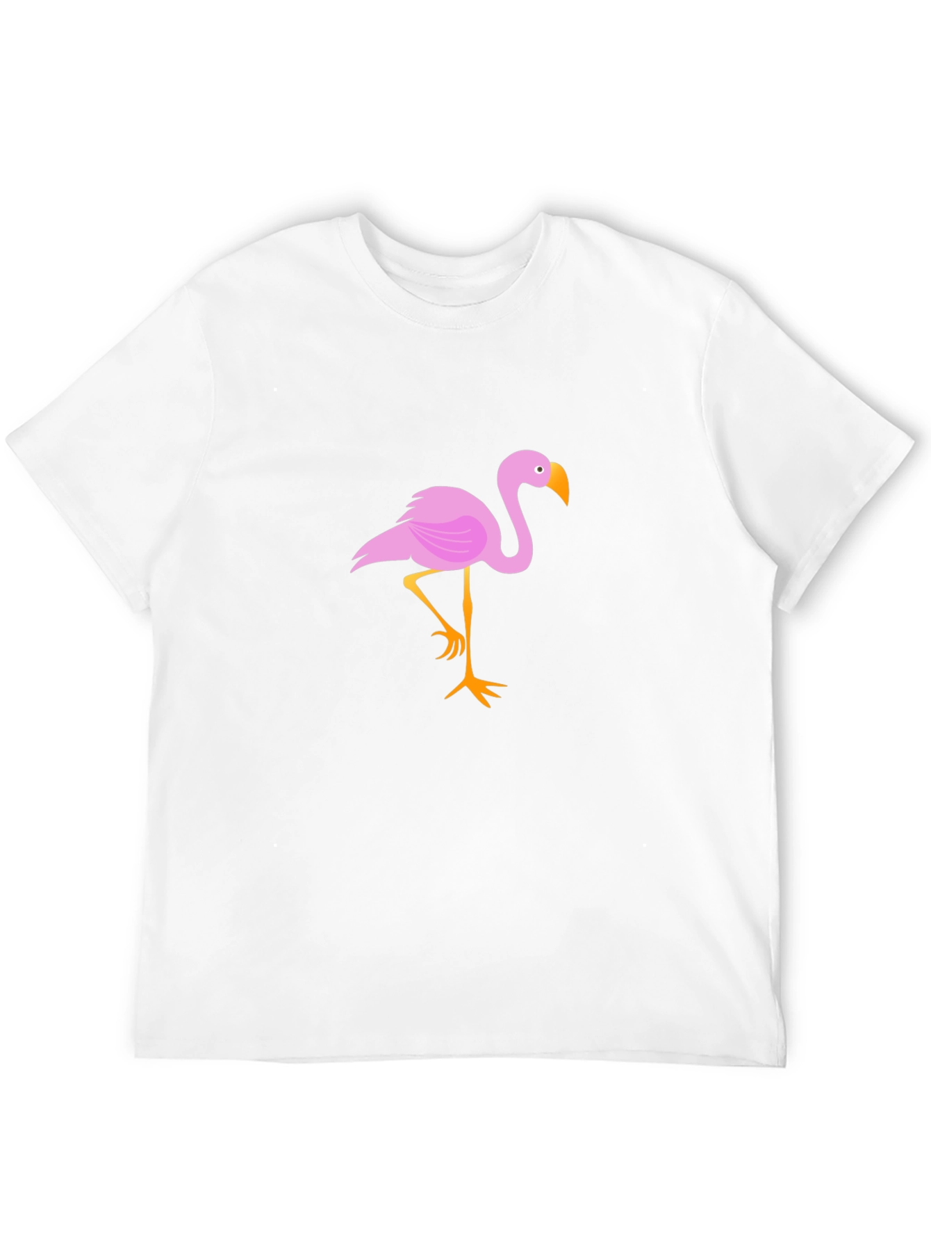 Flamingo Graphic Tee - Stylish Black Cotton T-Shirt