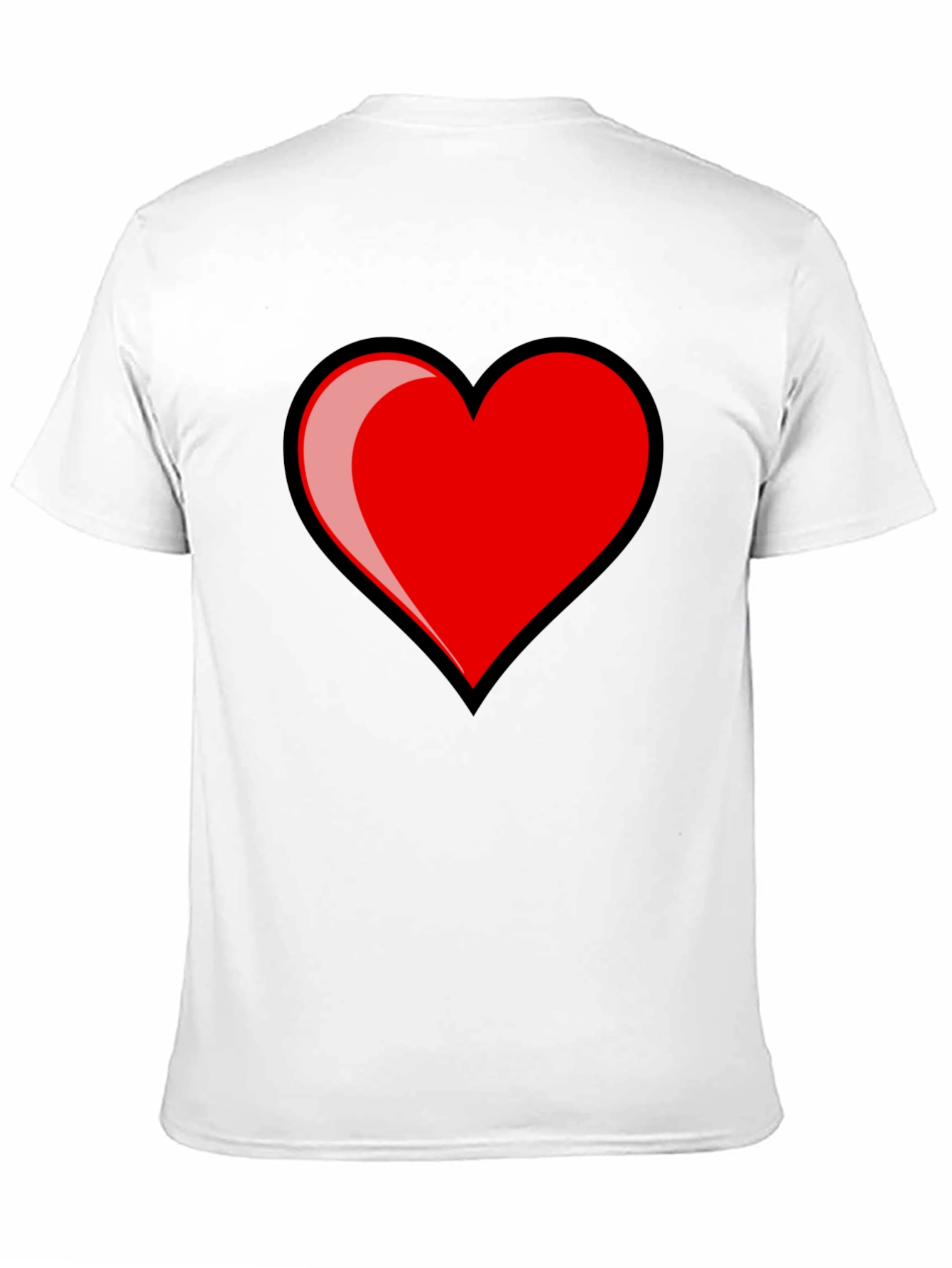 Heart Graphic T-Shirt - Stylish Black Tee
