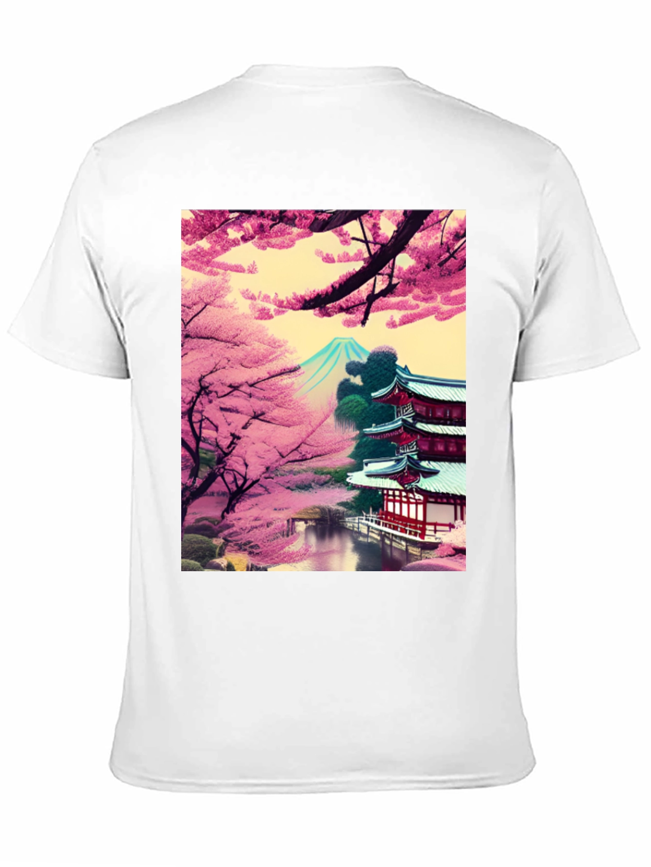 Cherry Blossom Temple Graphic Tee