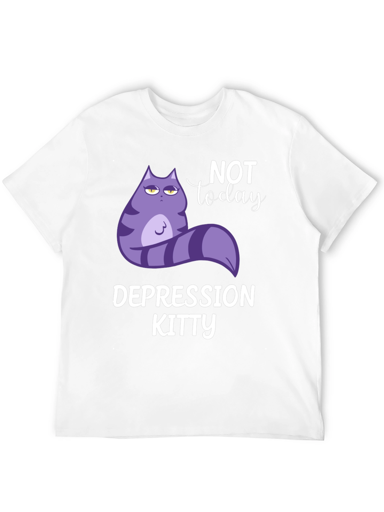 Depression Kitty T-Shirt - Not Today