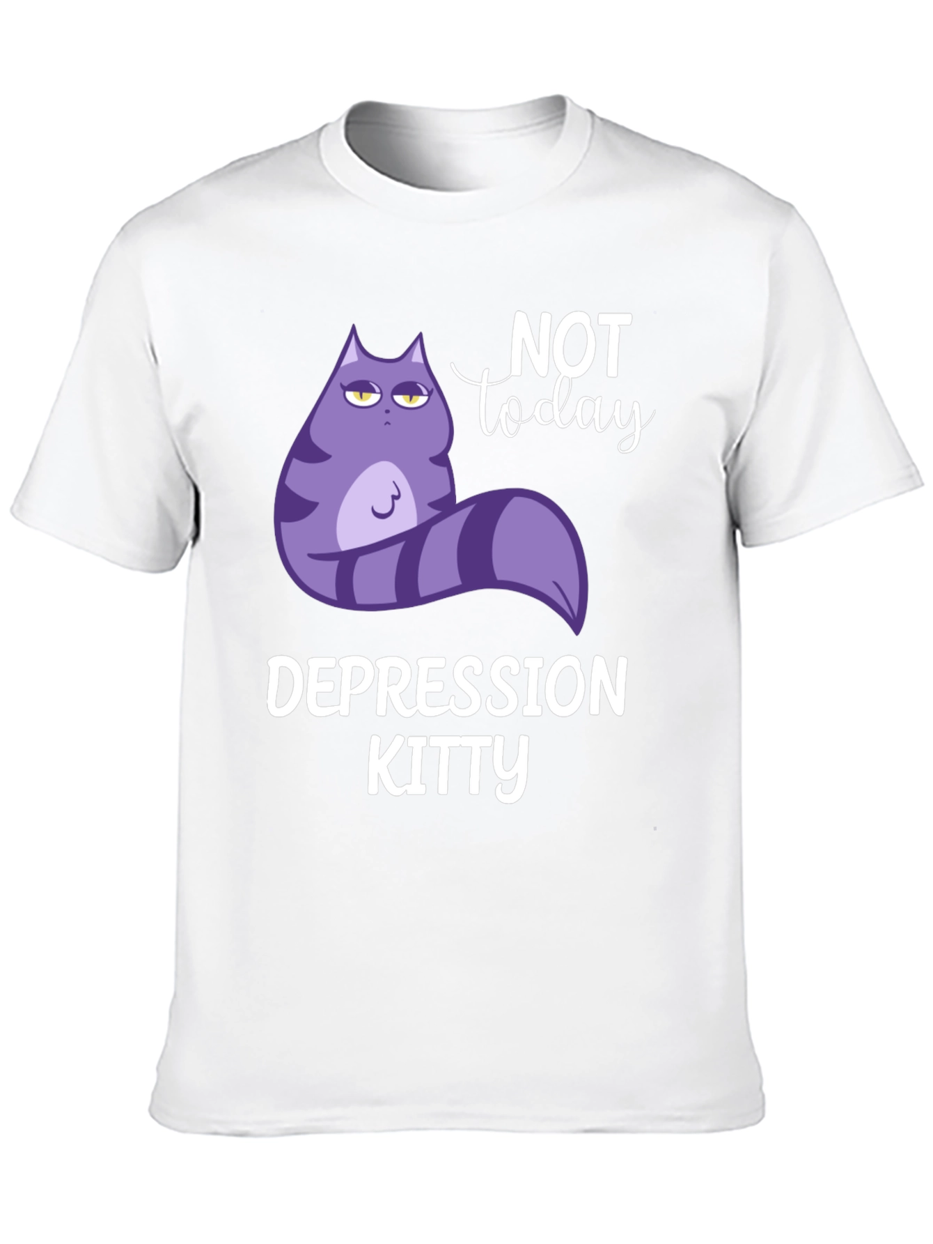 Depression Kitty T-Shirt - Not Today
