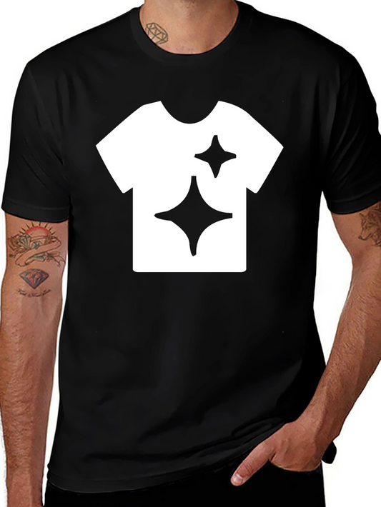 Stylish Black T-Shirt with Graphic Print