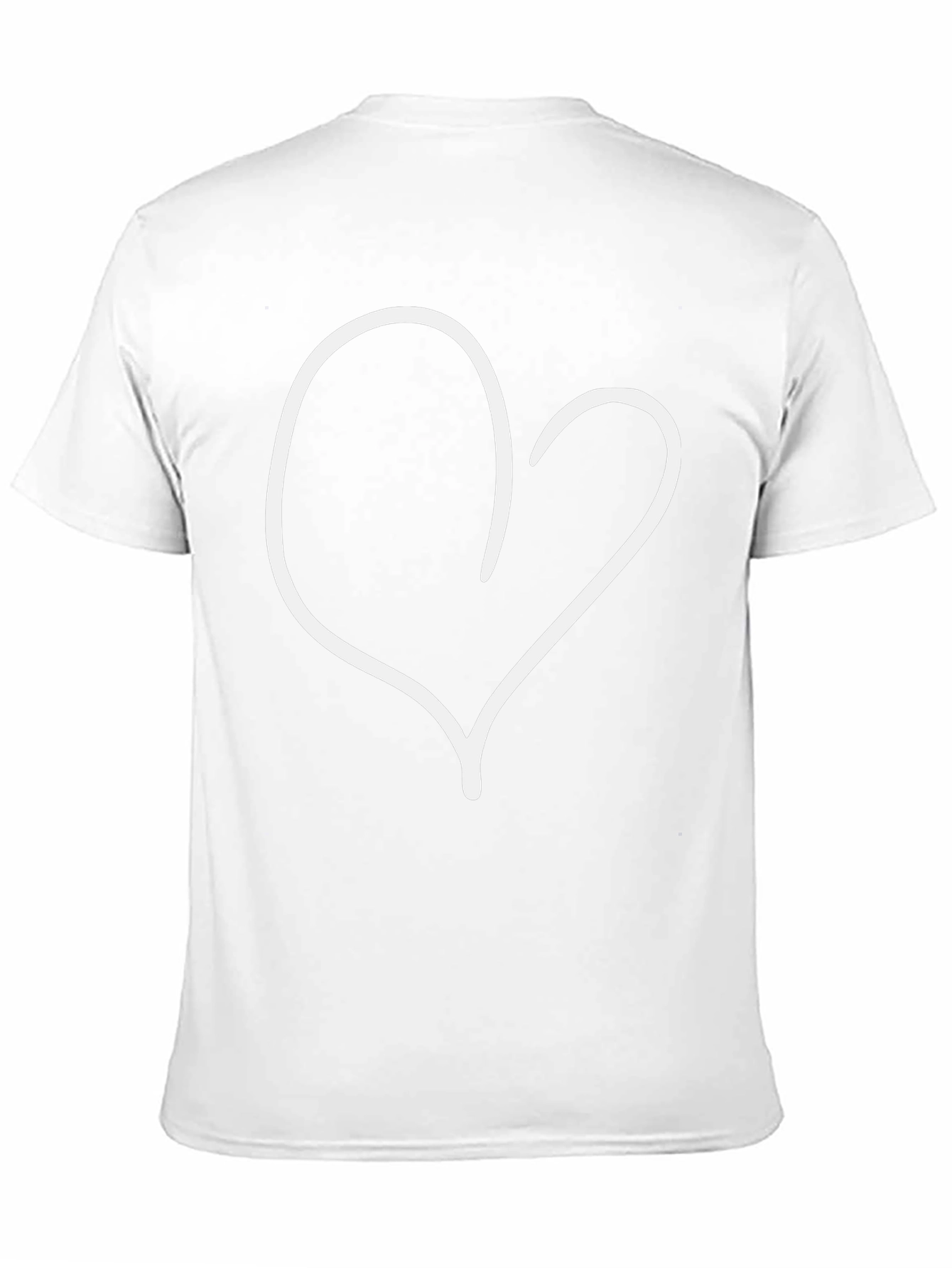 Heart Graphic Black T-Shirt - Modern Casual Tee