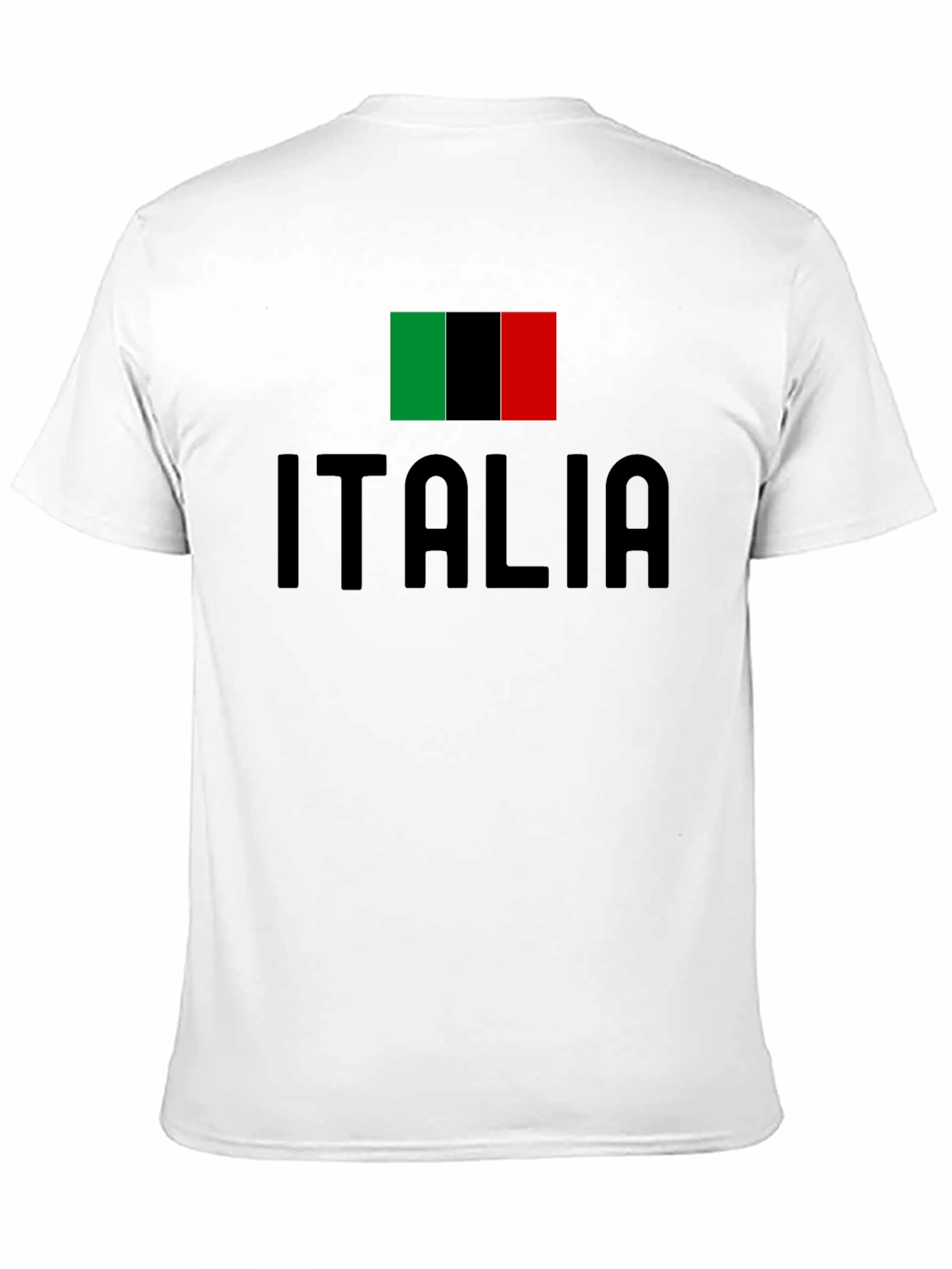 Italia Flag T-Shirt - Black Italian Pride Tee