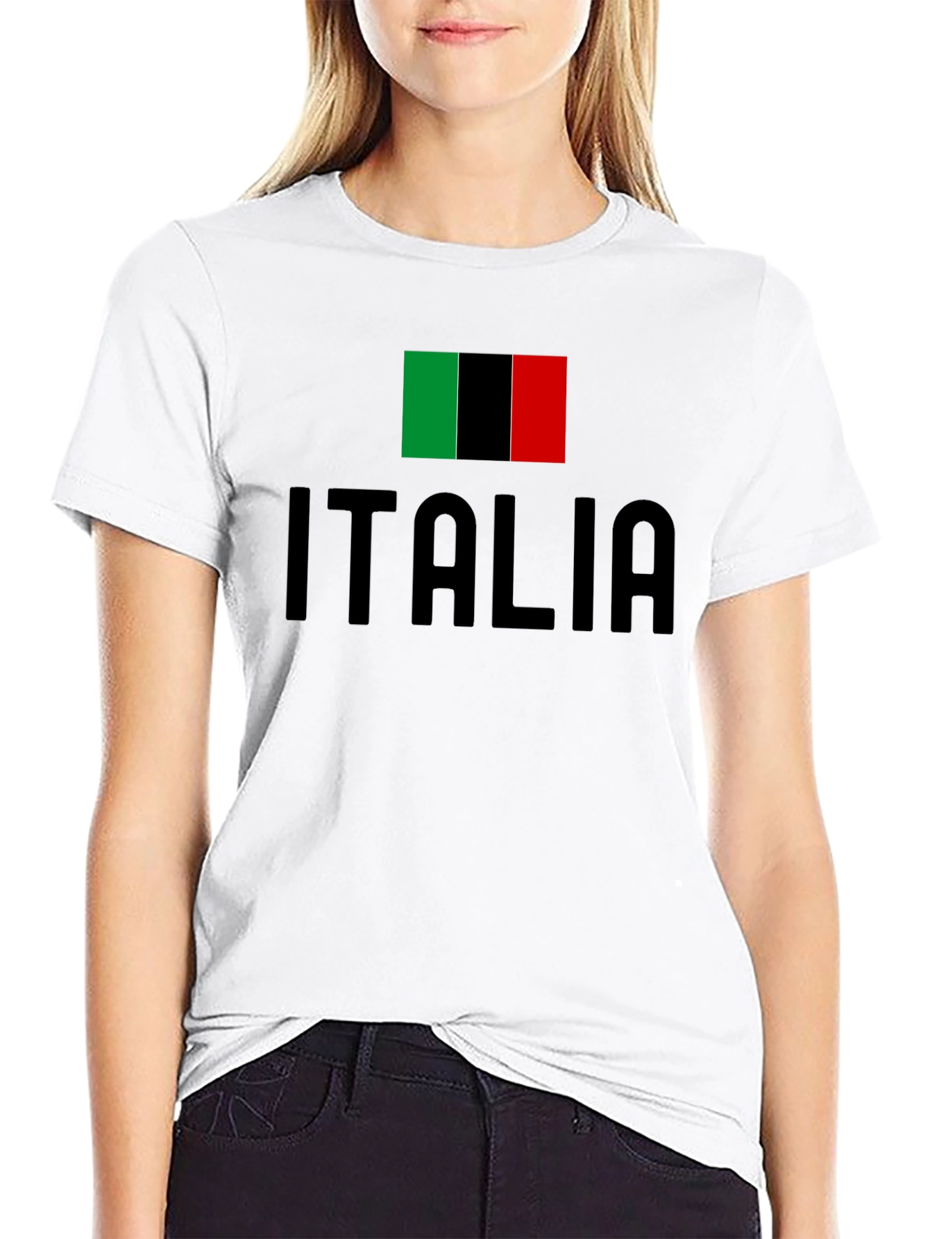 Italia Flag T-Shirt - Black Italian Pride Tee