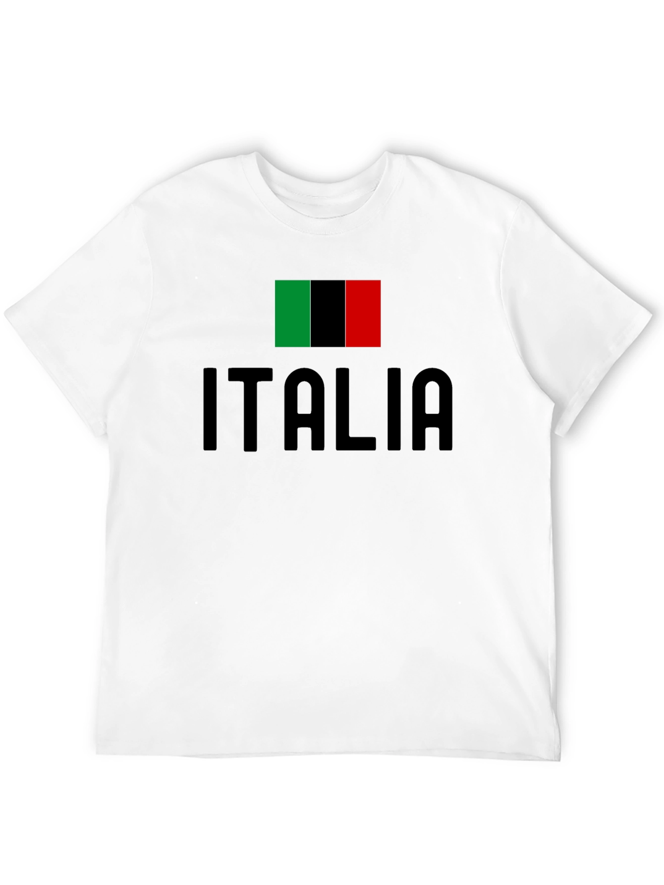 Italia Flag T-Shirt - Black Italian Pride Tee