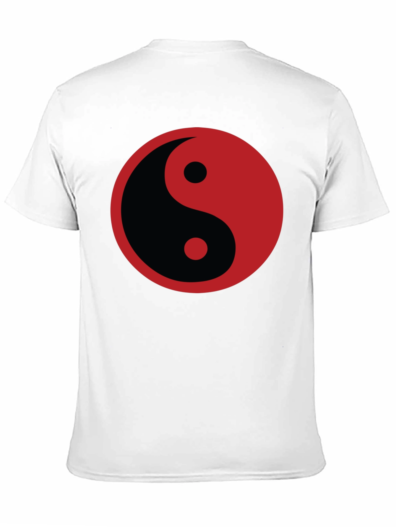 Yin Yang Graphic T-Shirt - Black Cotton Blend