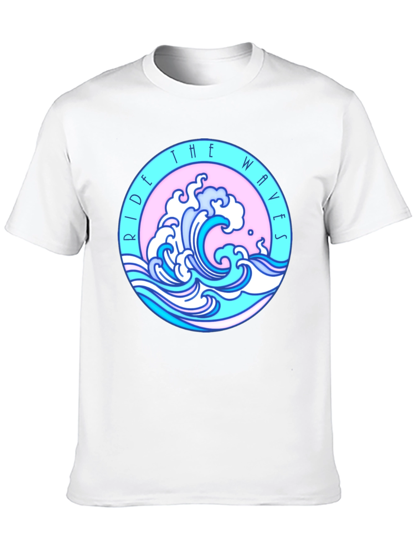 Ride The Waves Black Graphic Tee