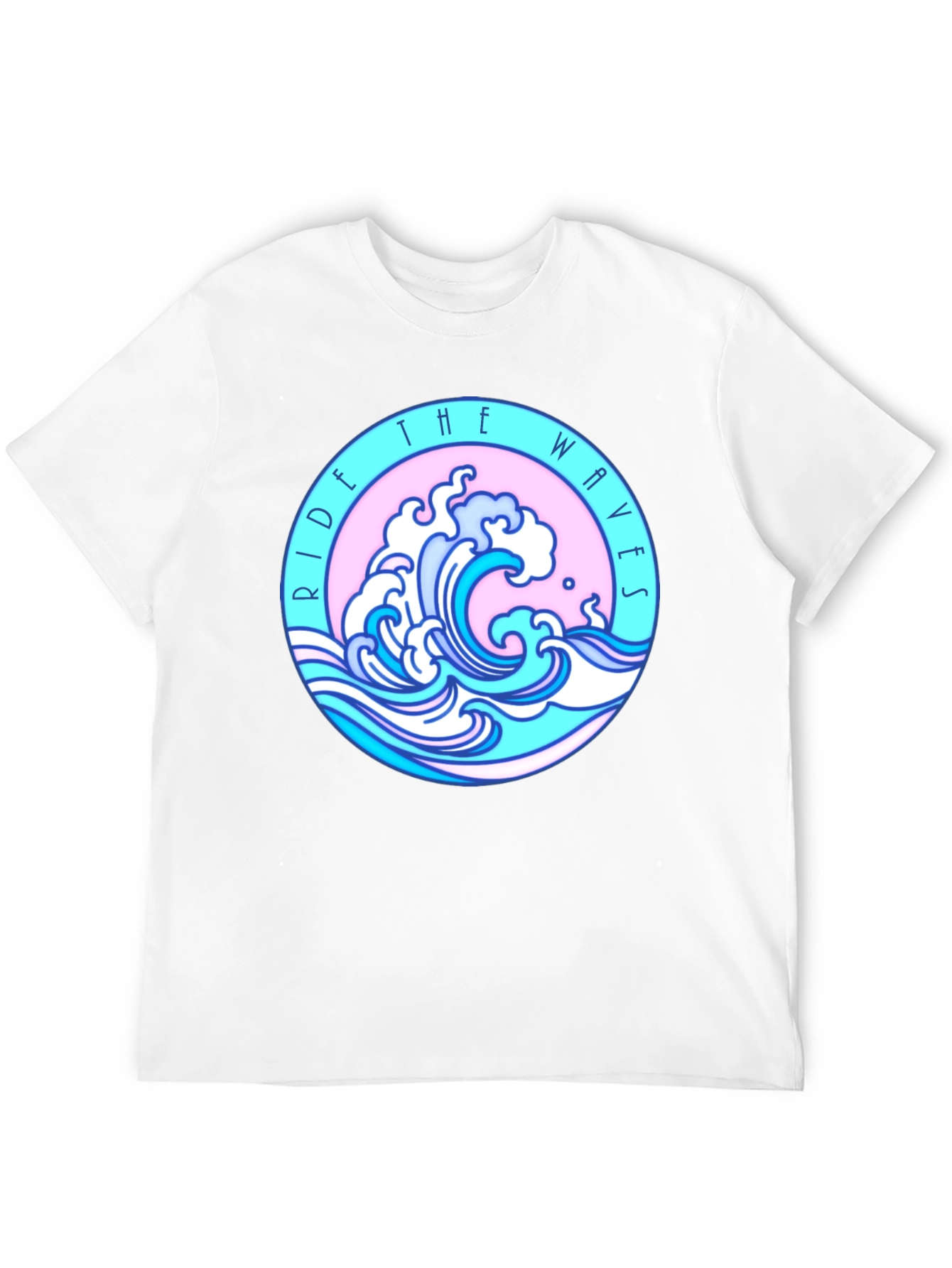 Ride The Waves Black Graphic Tee