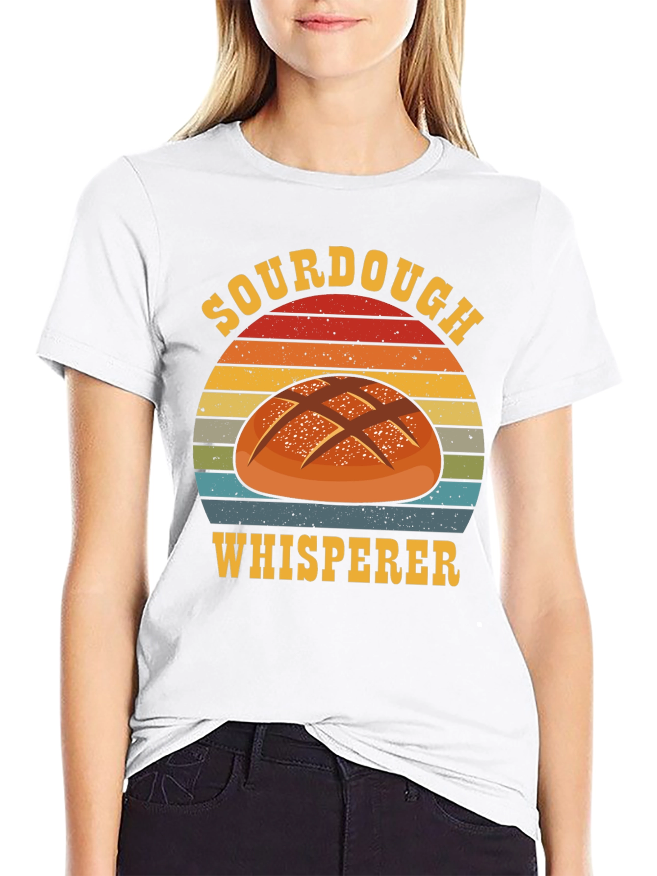Sourdough Whisperer Graphic Tee - Black Cotton