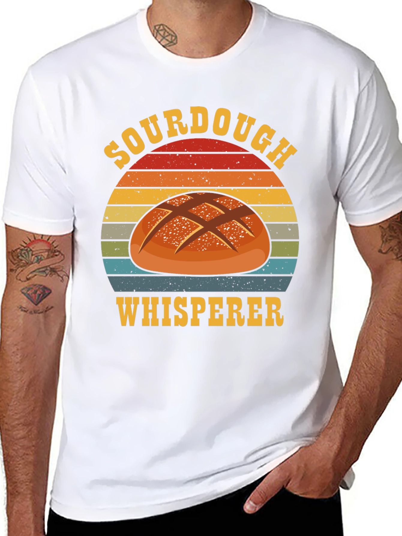 Sourdough Whisperer Graphic Tee - Black Cotton
