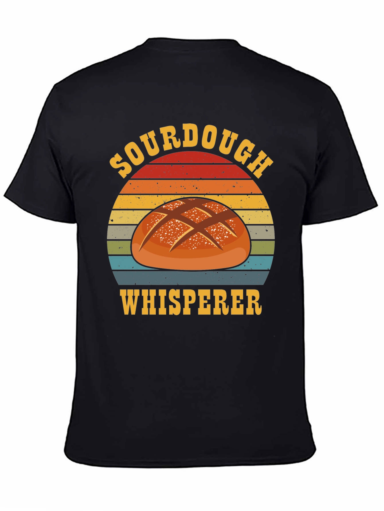 Sourdough Whisperer Graphic Tee - Black Cotton