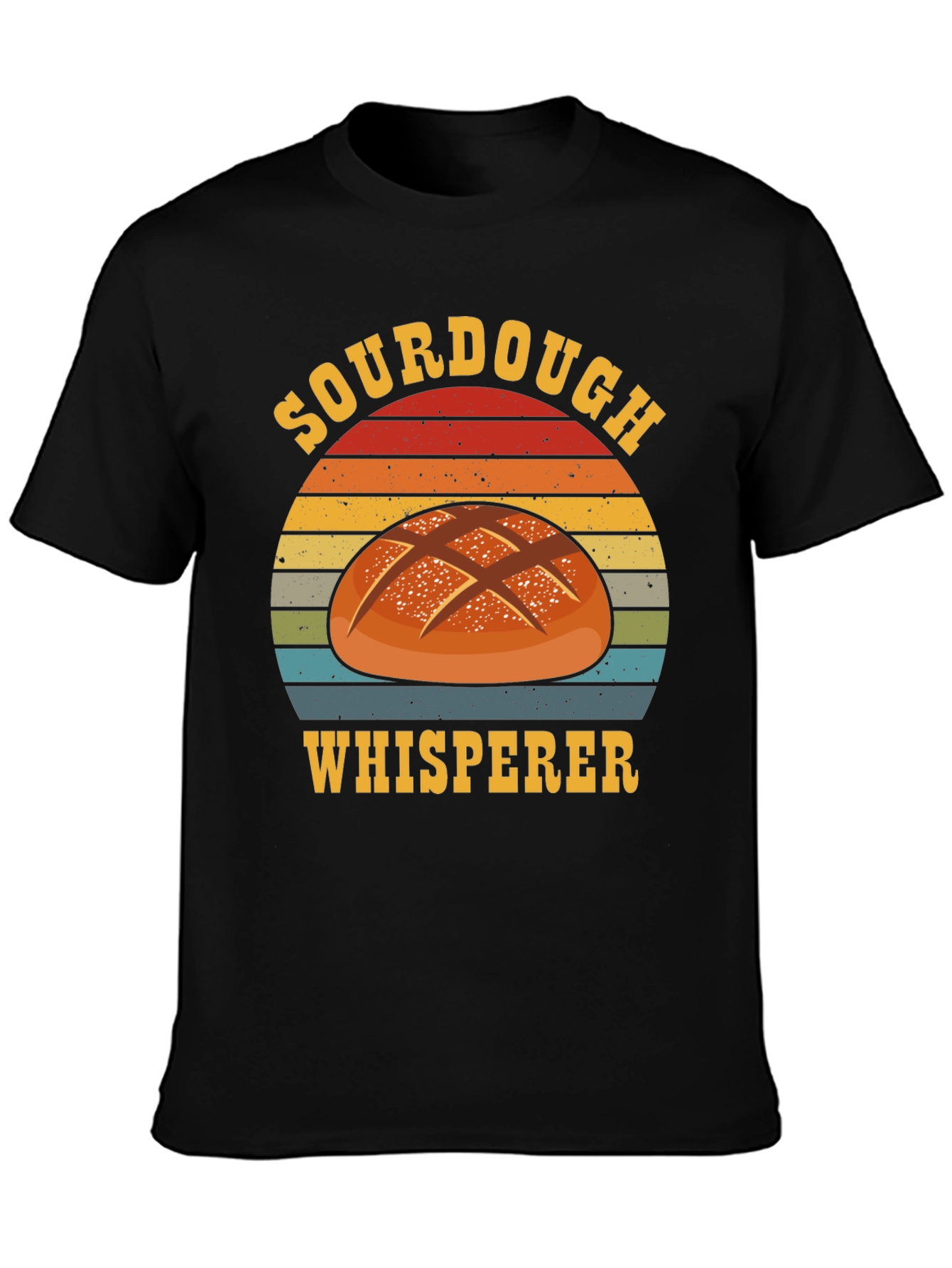 Sourdough Whisperer Graphic Tee - Black Cotton
