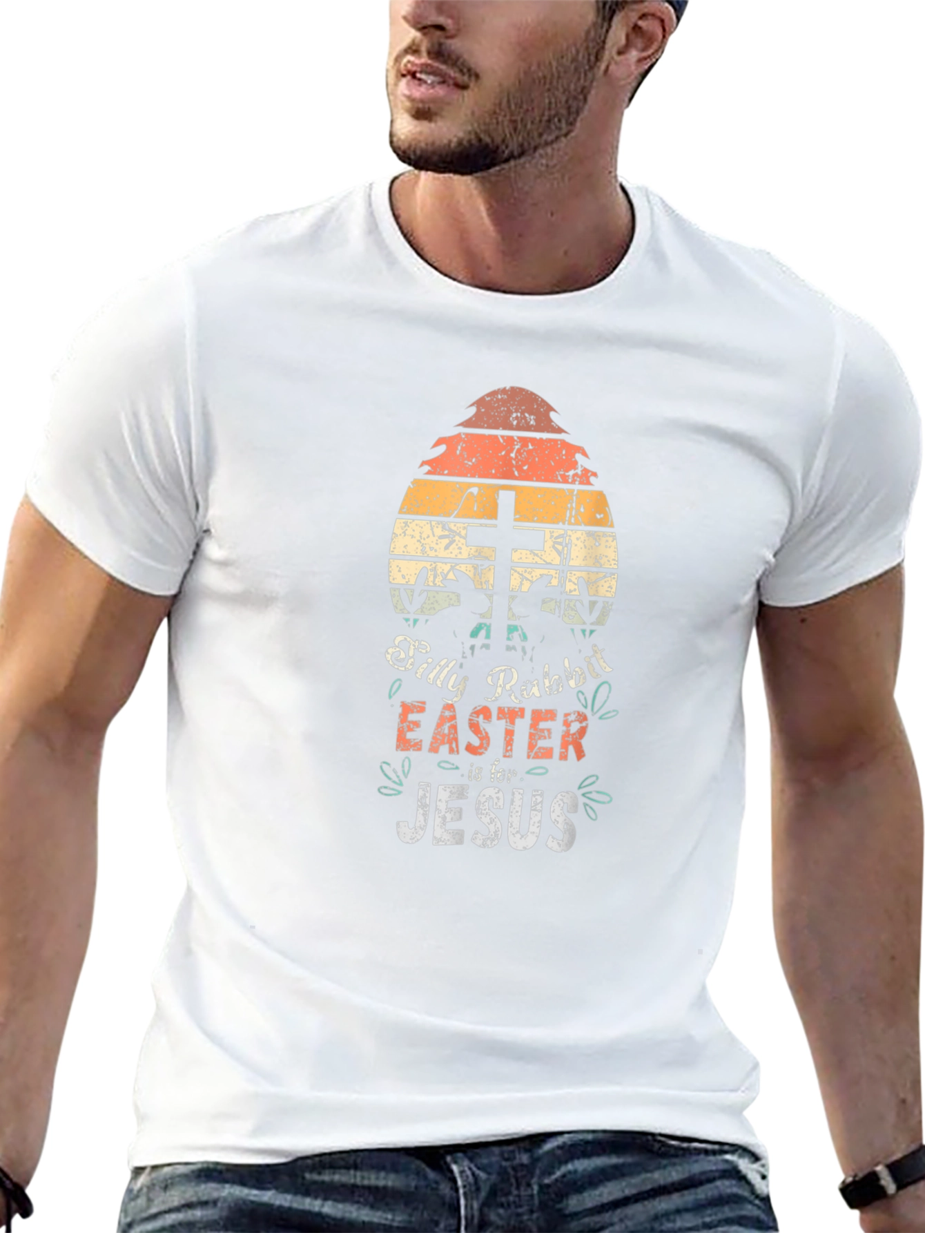 Silly Rabbit Easter Jesus Graphic T-Shirt