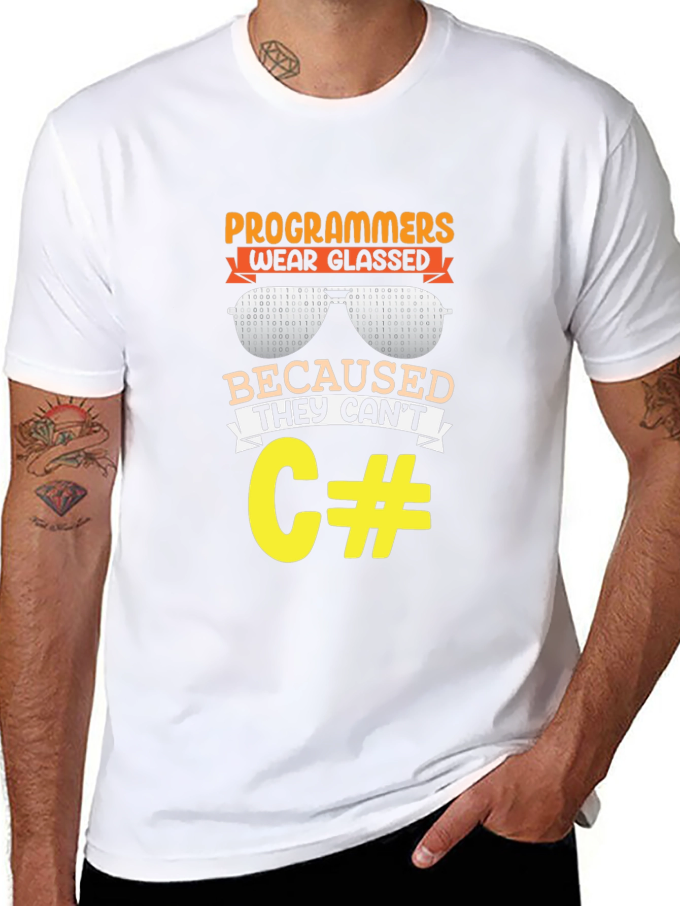 Programmers Wear Glasses Funny Coding T-Shirt