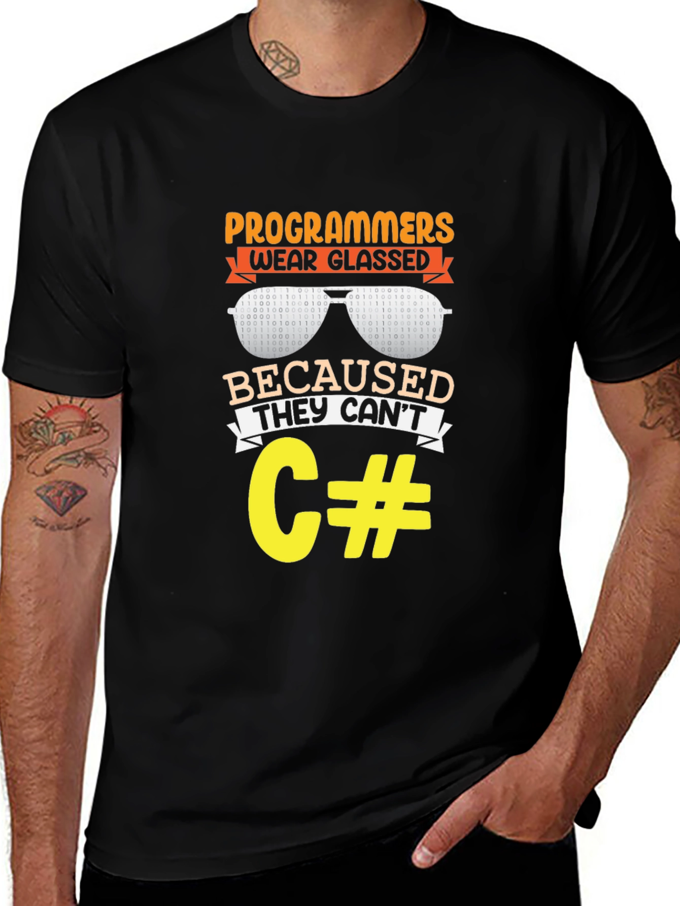 Programmers Wear Glasses Funny Coding T-Shirt