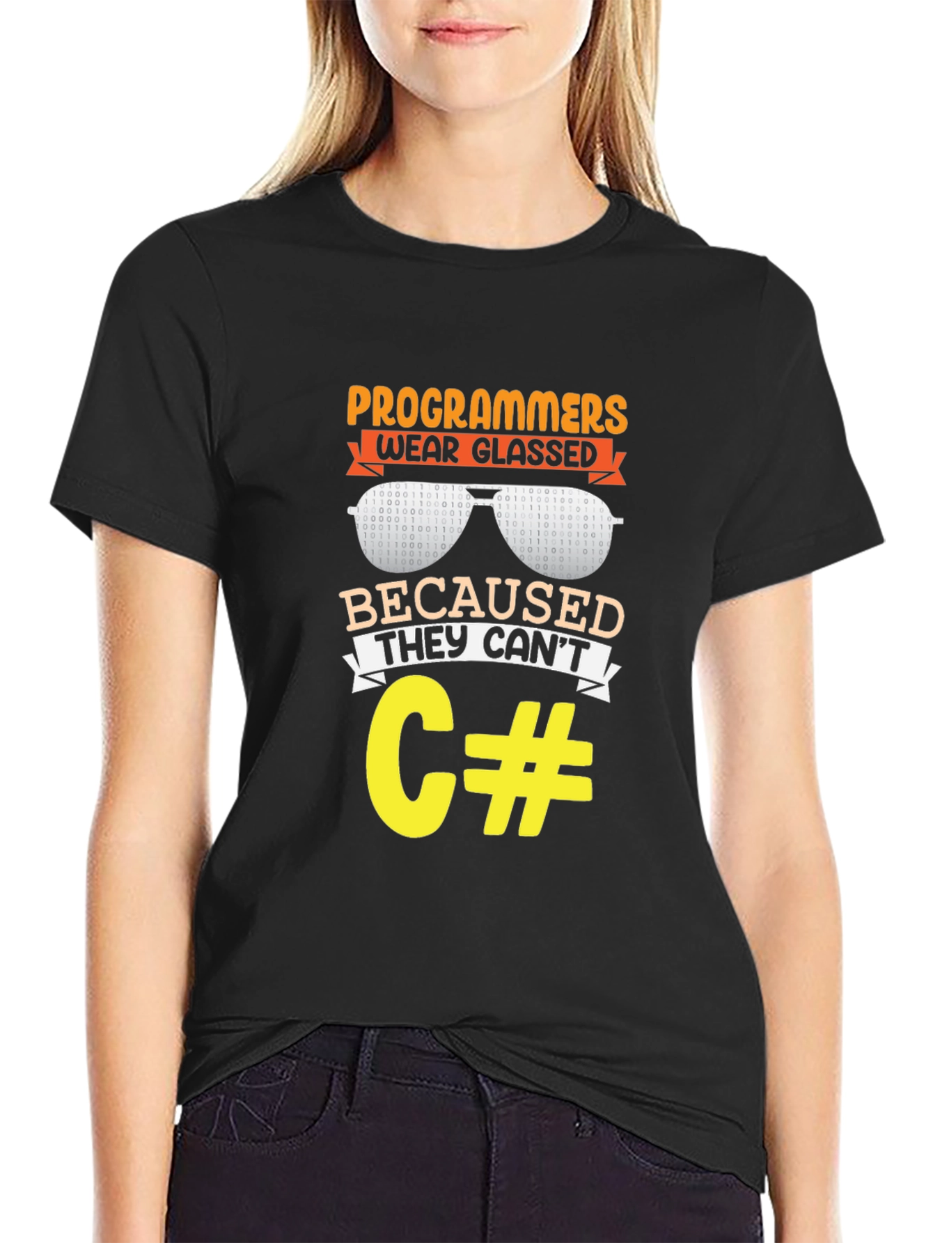 Programmers Wear Glasses Funny Coding T-Shirt