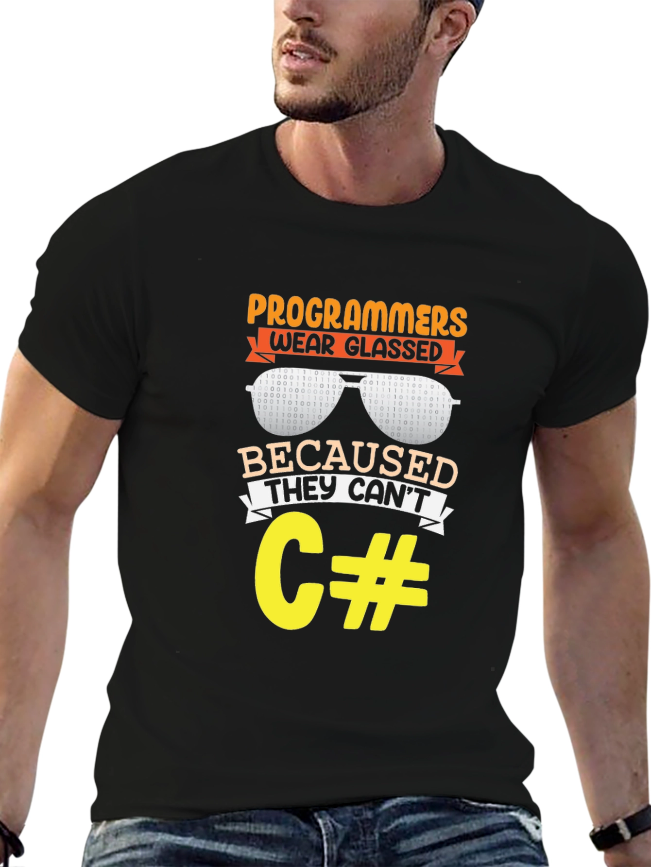 Programmers Wear Glasses Funny Coding T-Shirt
