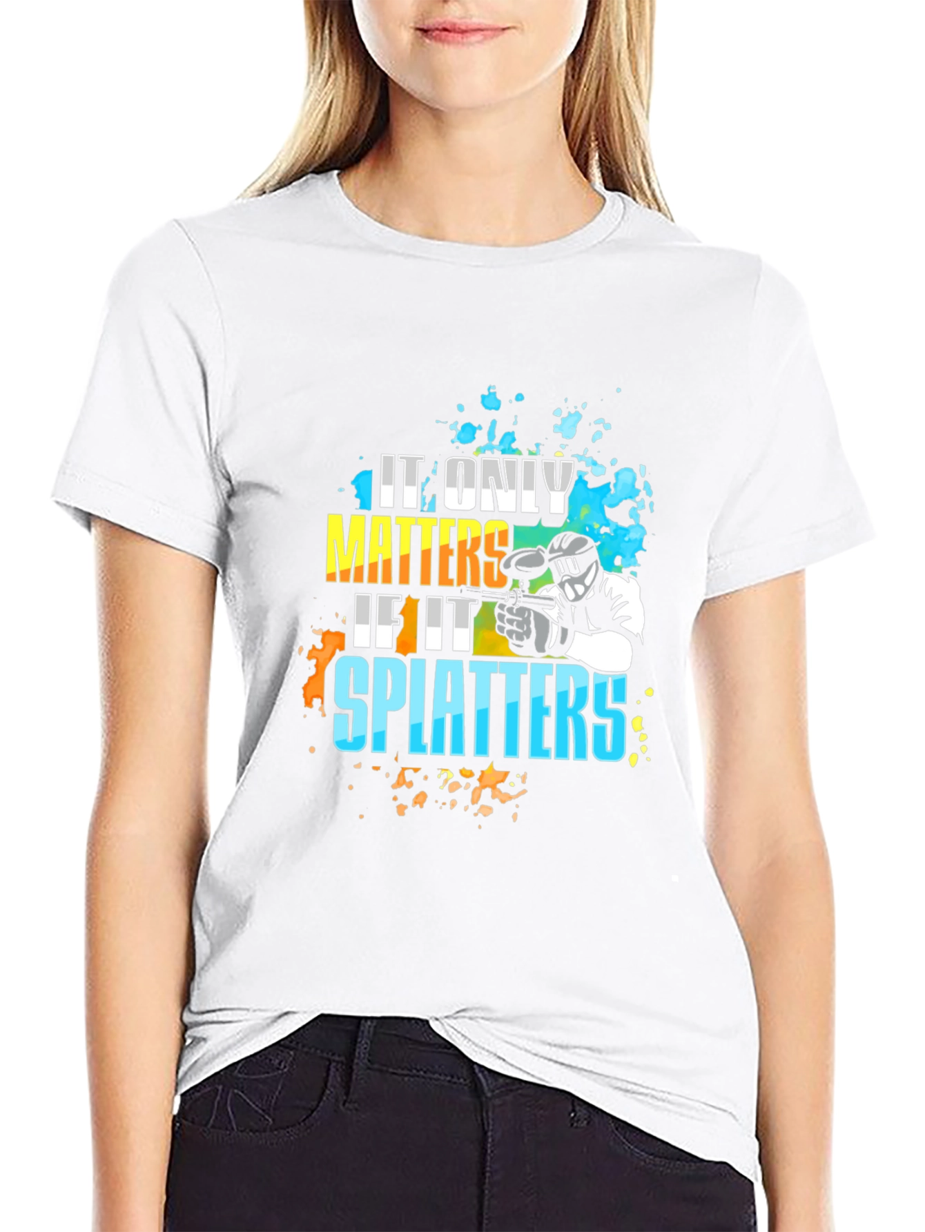 Paintball Splatters Graphic T-Shirt