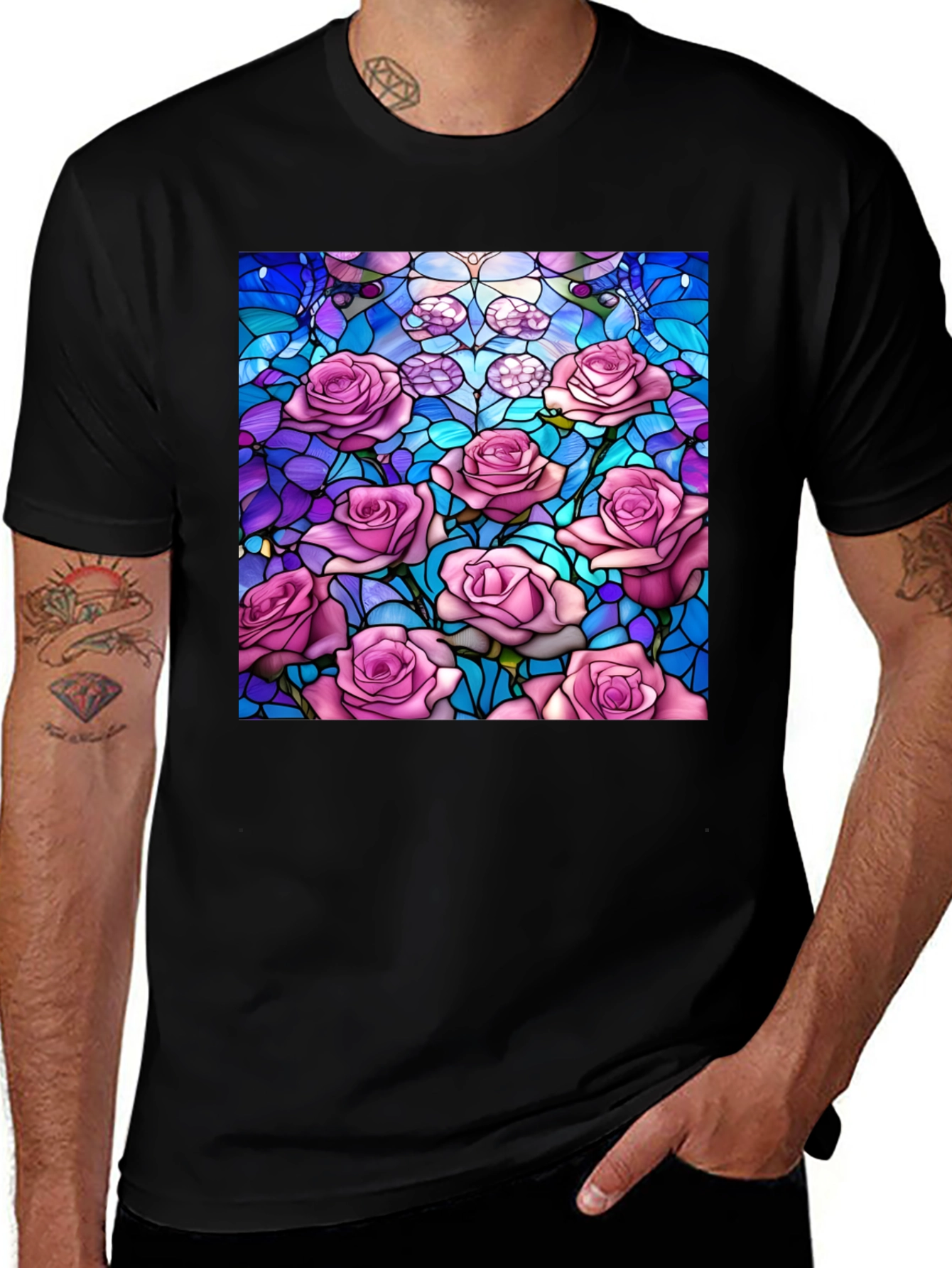 Floral Stained Glass T-Shirt