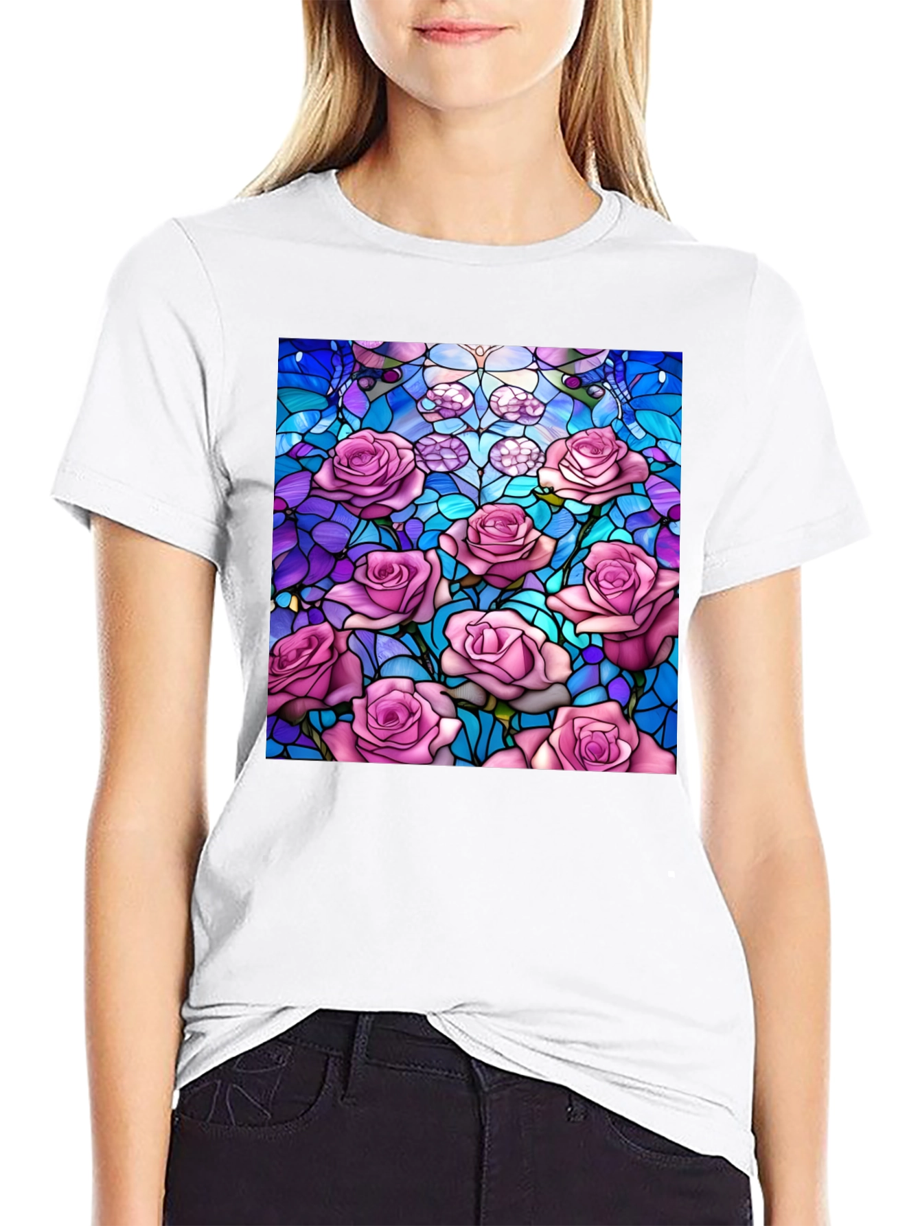 Floral Stained Glass T-Shirt