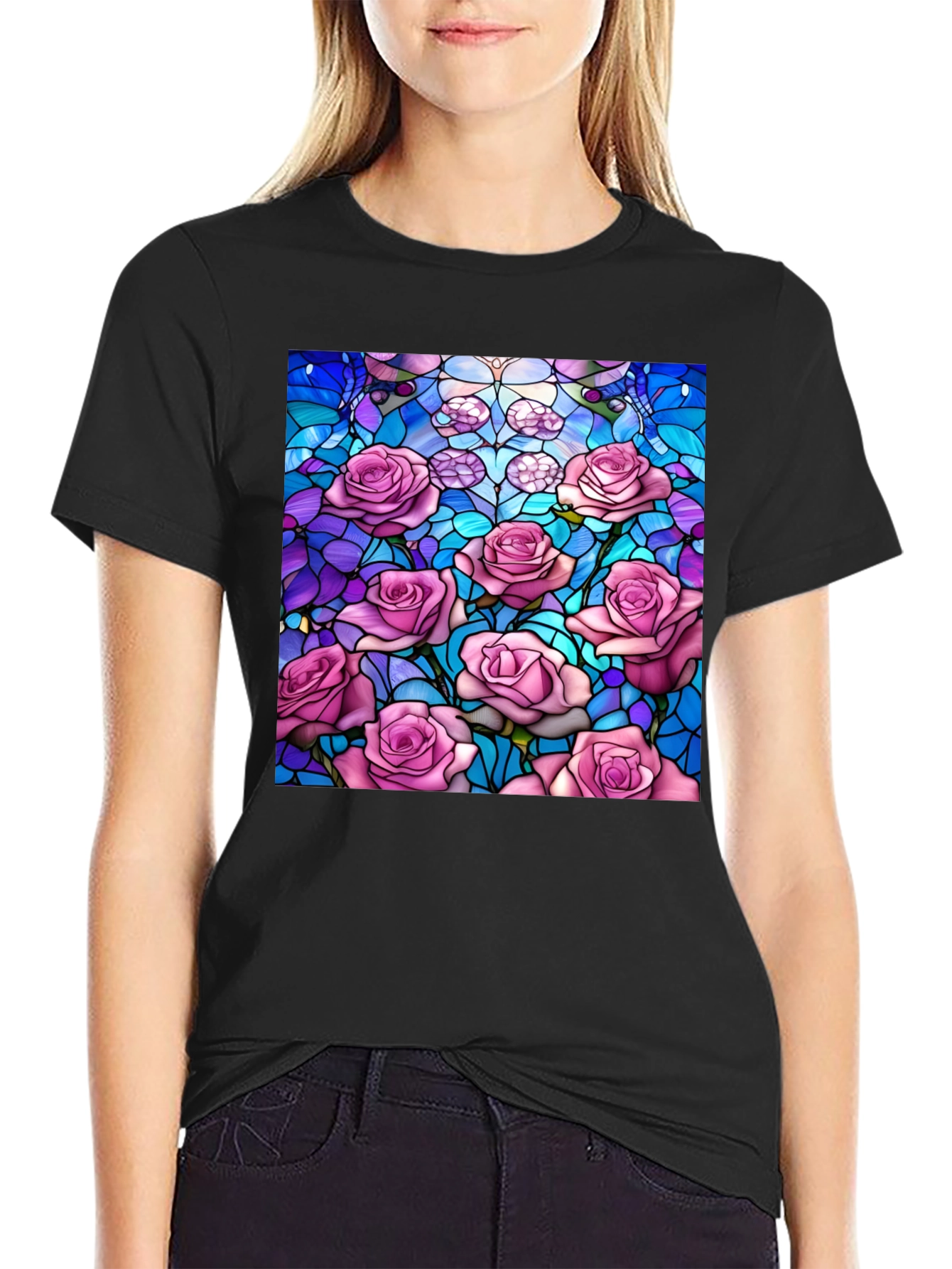 Floral Stained Glass T-Shirt
