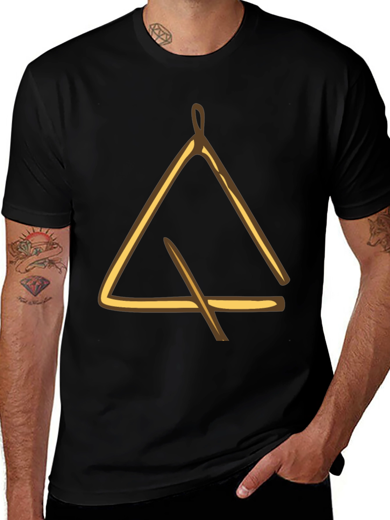 Triangle Instrument Graphic Tee - Musicians Apparel