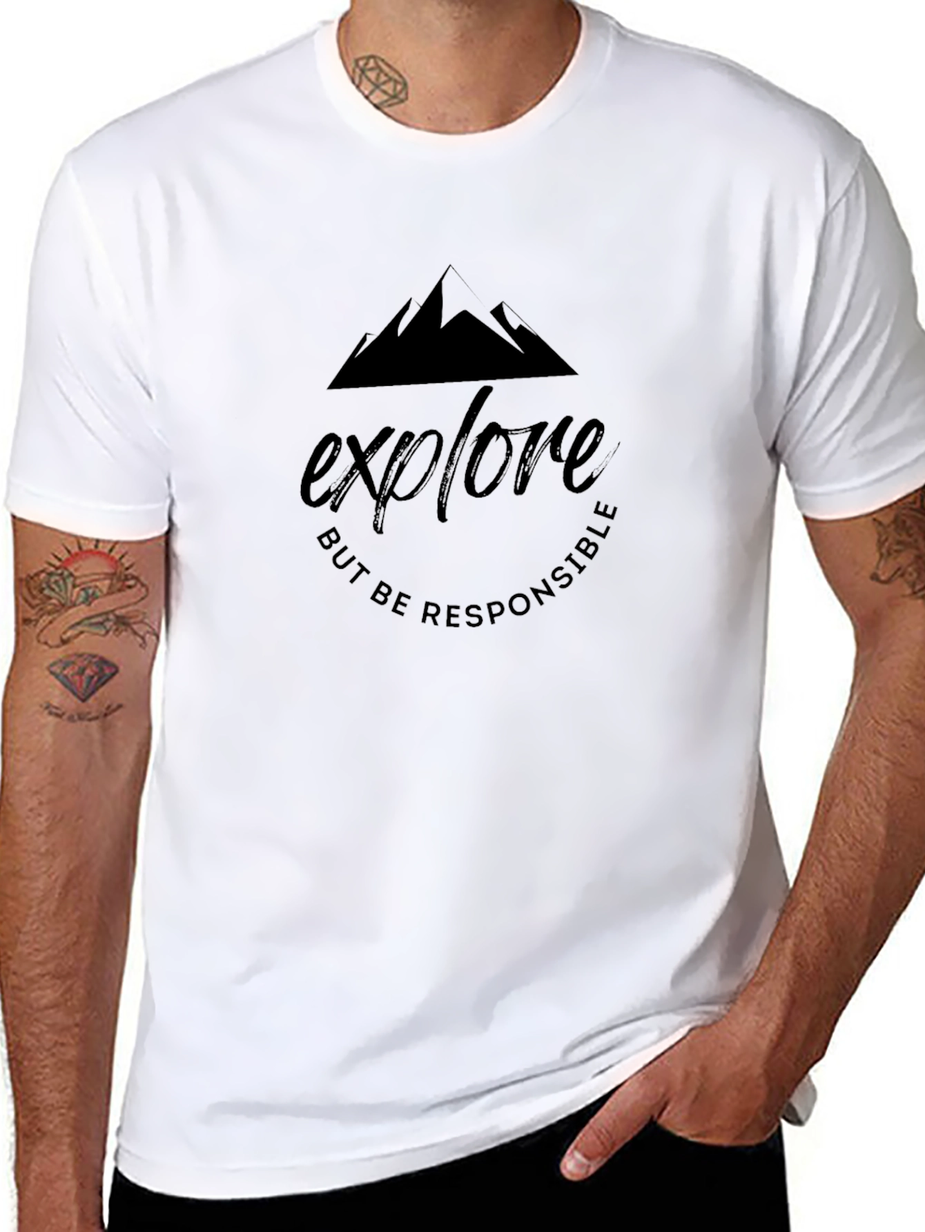 Explore Responsibly Black T-Shirt