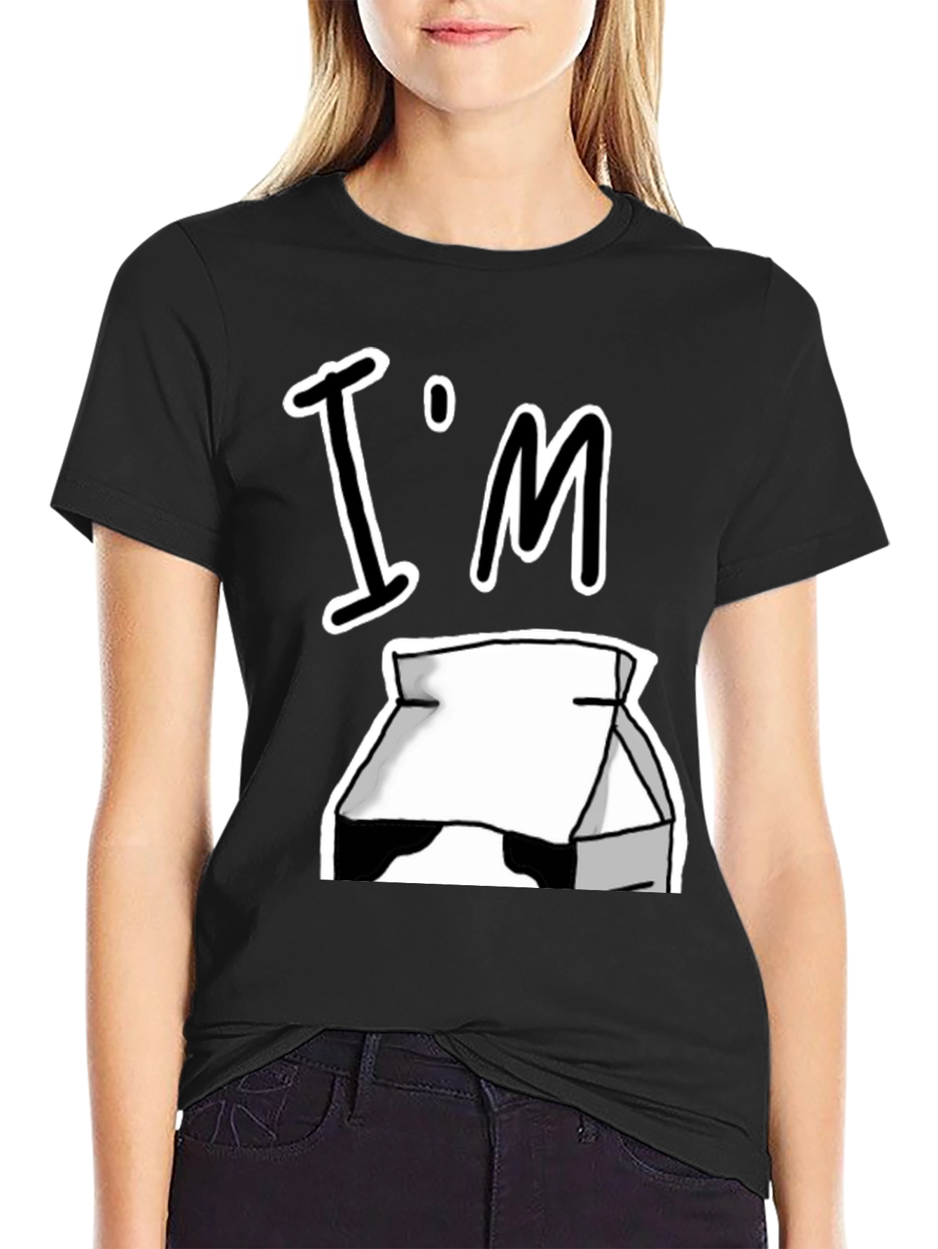 Im Moo Milk Box Black T-Shirt