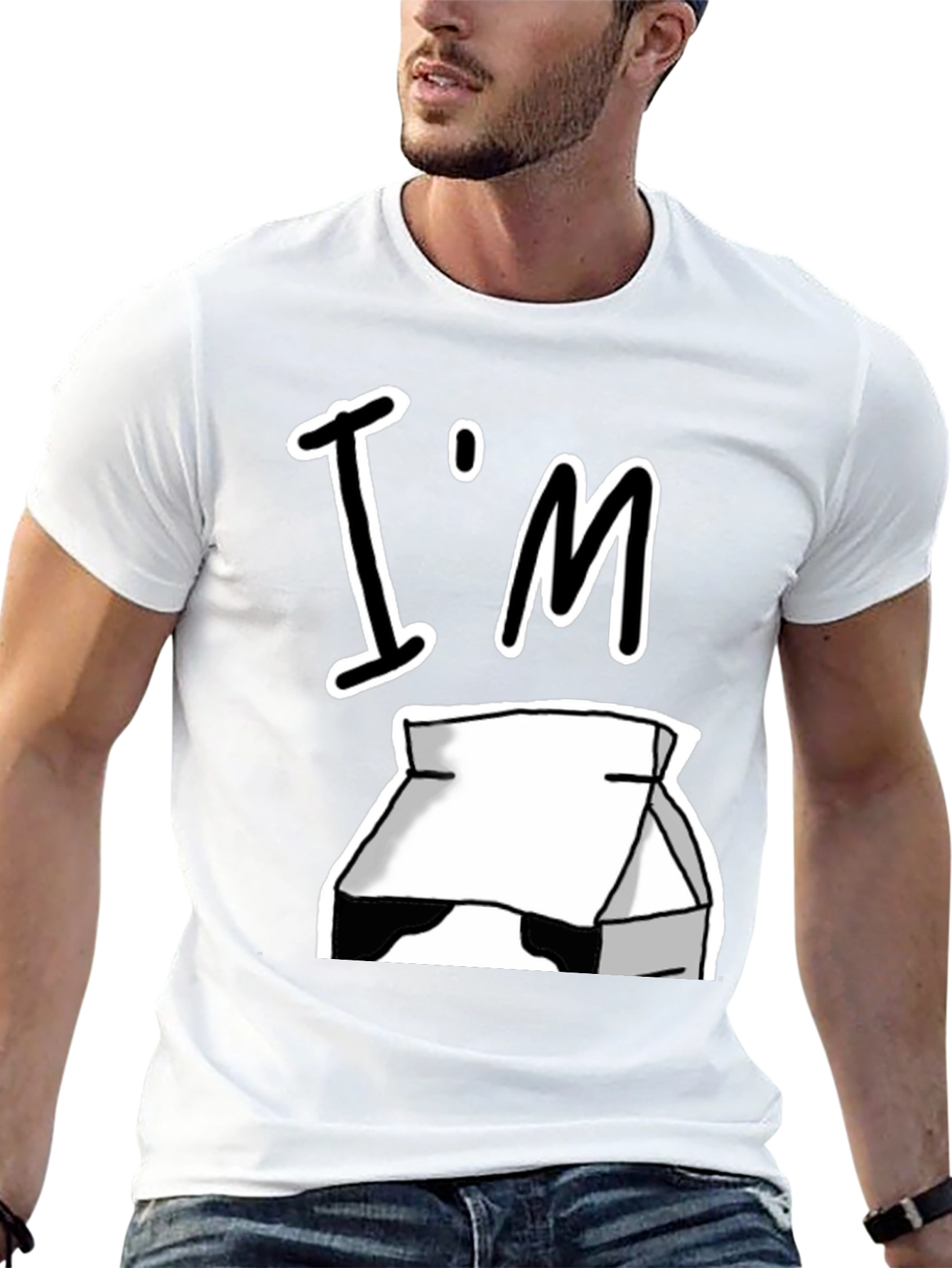 Im Moo Milk Box Black T-Shirt