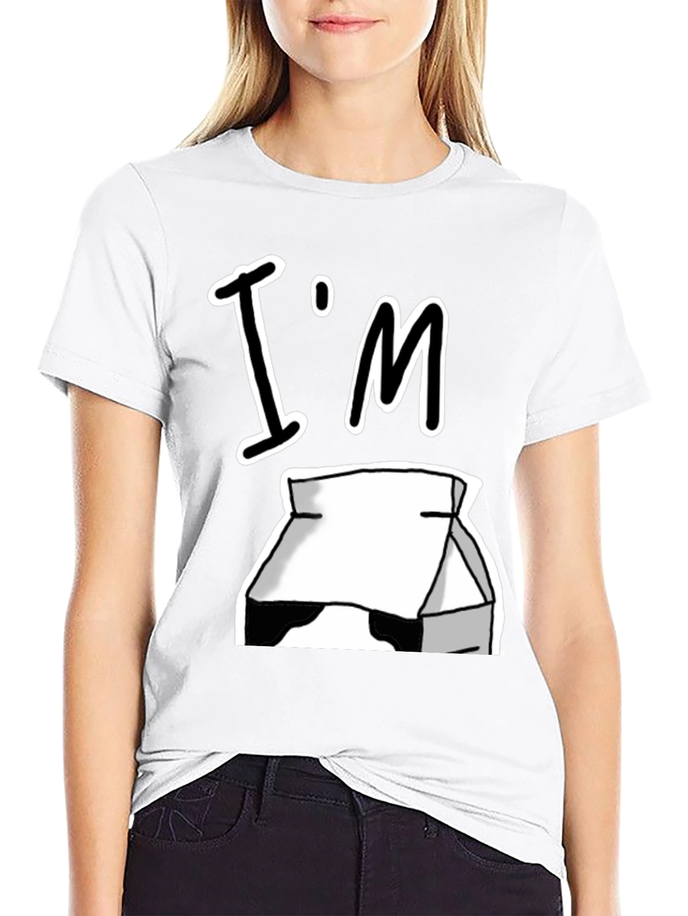Im Moo Milk Box Black T-Shirt