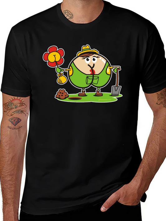 Funny Gardener Cartoon T-Shirt