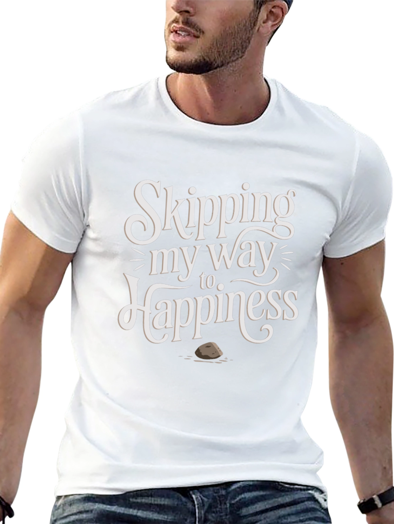 Skipping Stone Happiness Graphic Tee