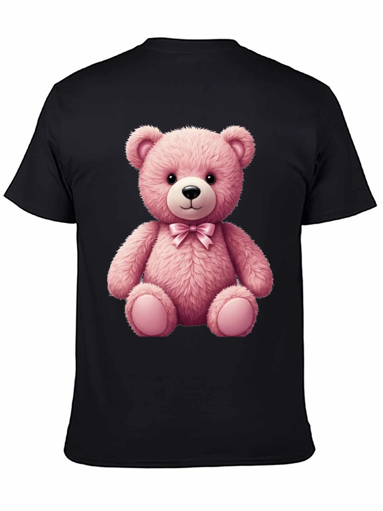 Pink Teddy Bear Graphic T-Shirt