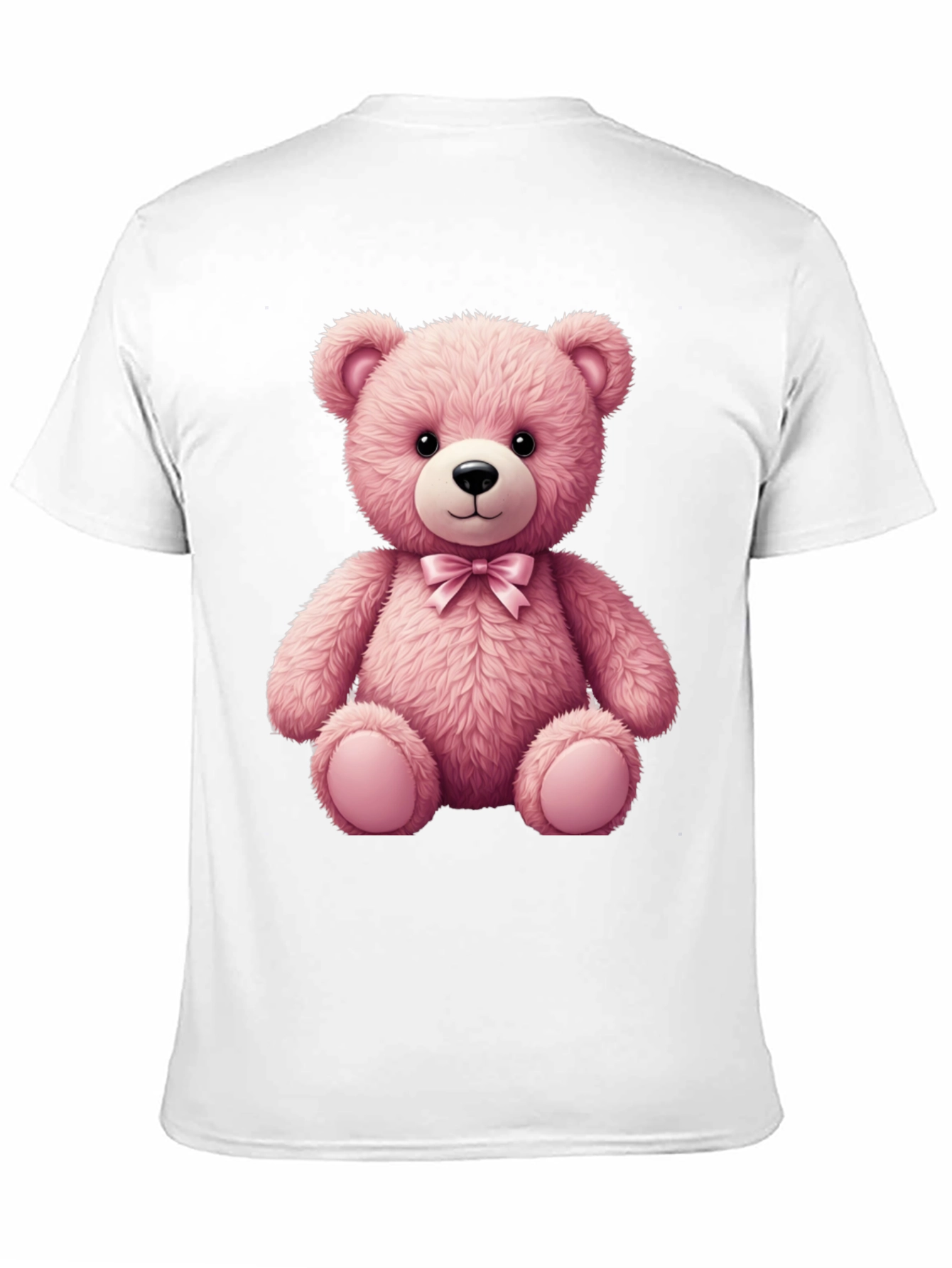 Pink Teddy Bear Graphic T-Shirt