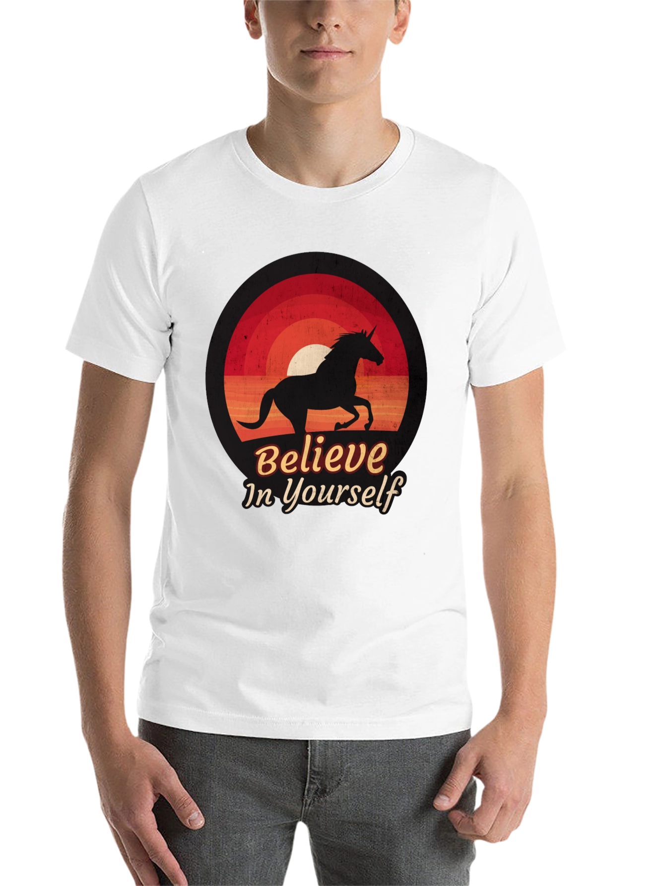 Believe in Yourself Unicorn Graphic Tee
