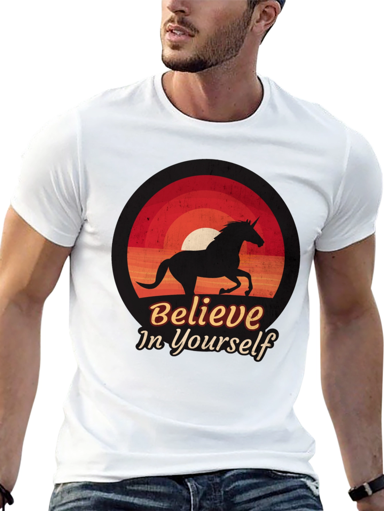 Believe in Yourself Unicorn Graphic Tee
