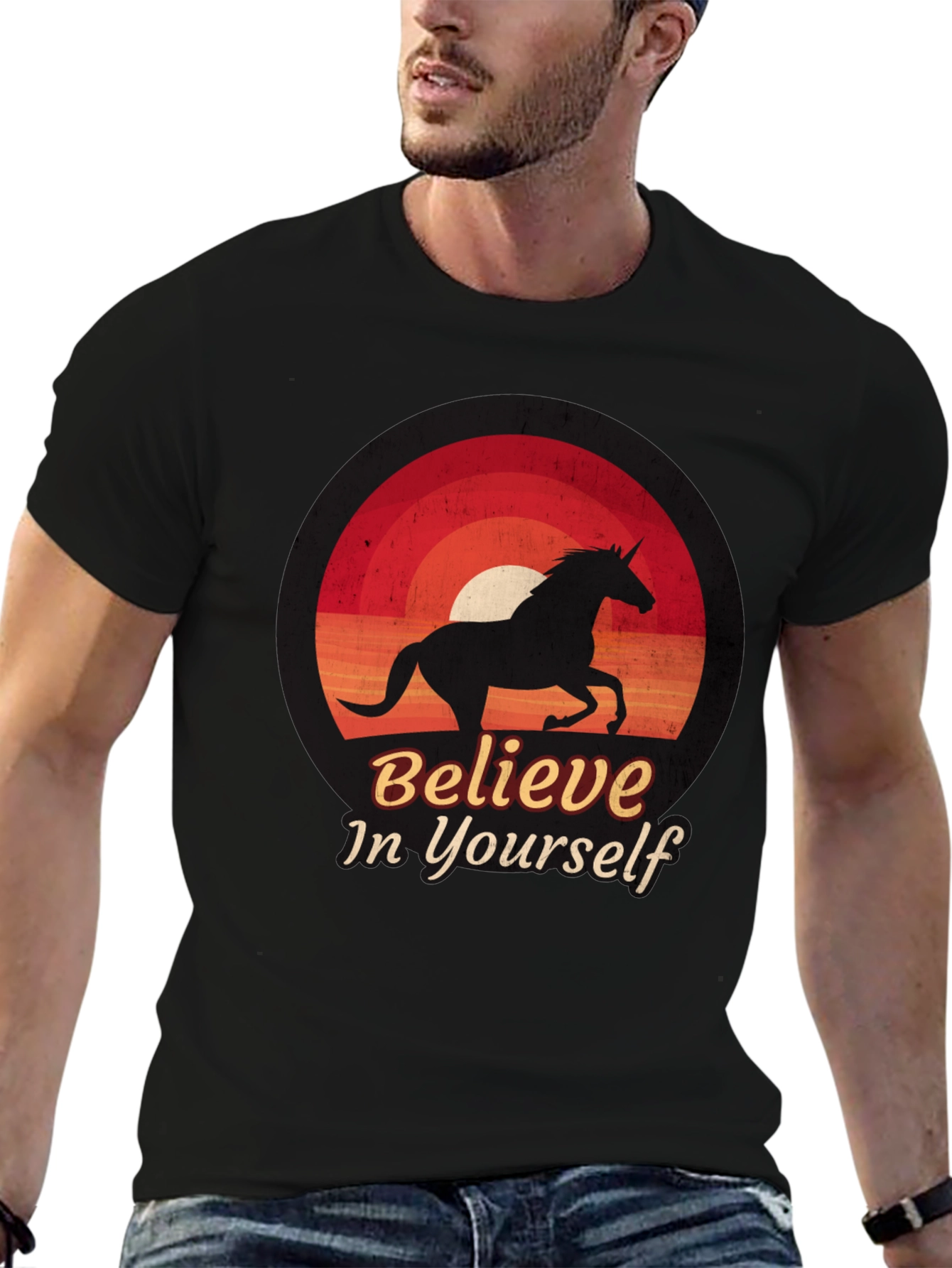 Believe in Yourself Unicorn Graphic Tee