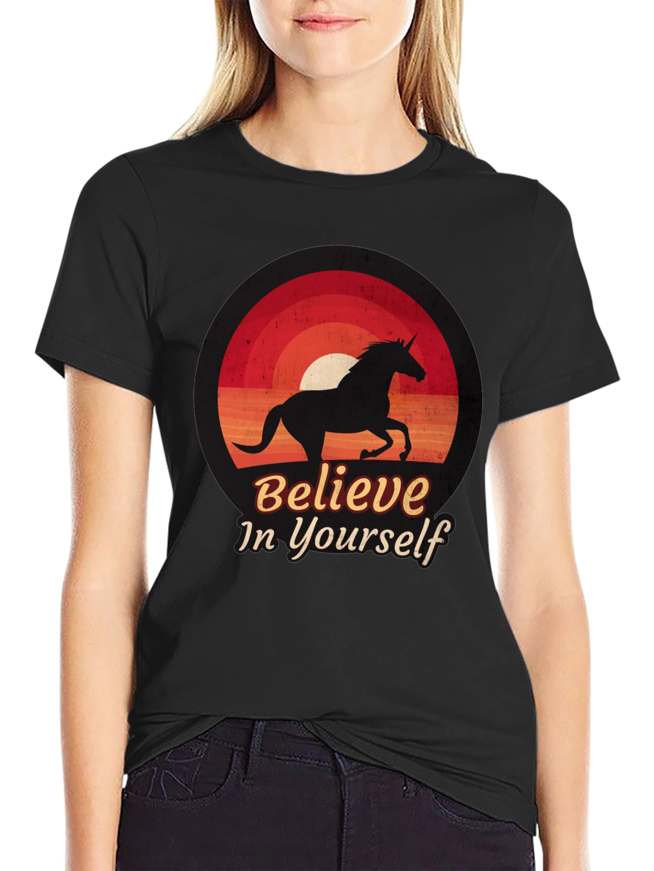 Believe in Yourself Unicorn Graphic Tee