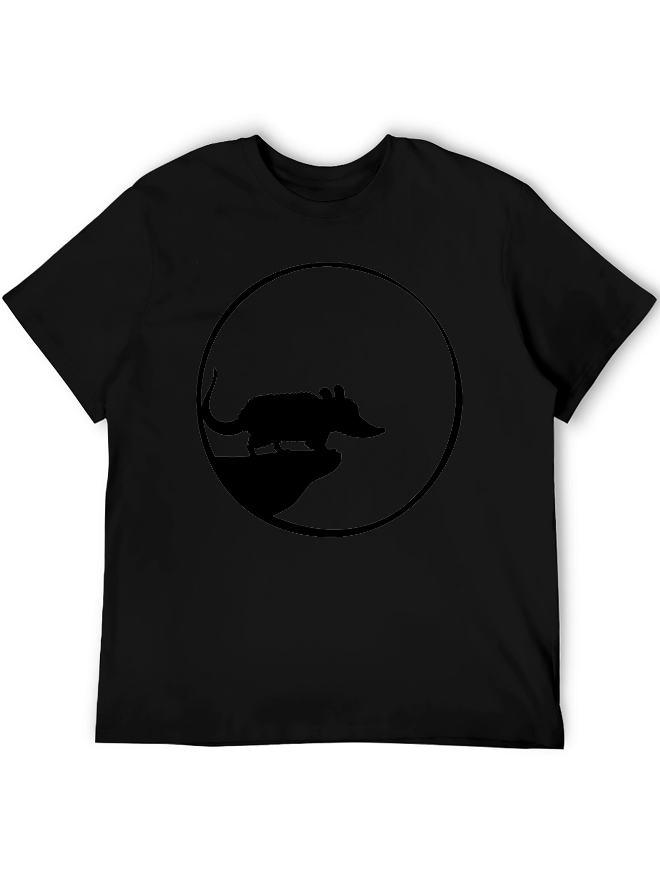 Possum Silhouette Tee - Black Graphic T-Shirt